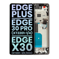 OLED Display with Frame for Motorola Moto Edge Plus / Edge 30 Pro (XT2201-1/4) / Edge X30 5G (XT2201-2/6 /2022) – Original OEM (Stardust White)