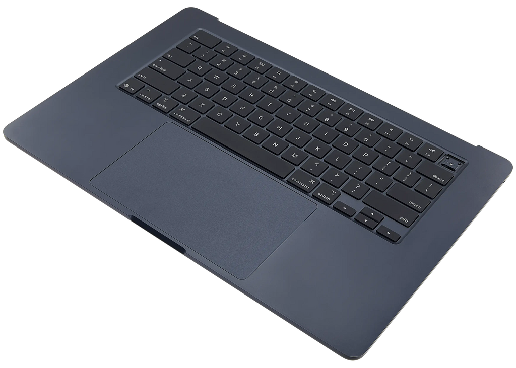 Top Case with Battery and Keyboard for MacBook Air 15" A3114 (2024) – US Keyboard, Midnight (used OEM part, quality B)