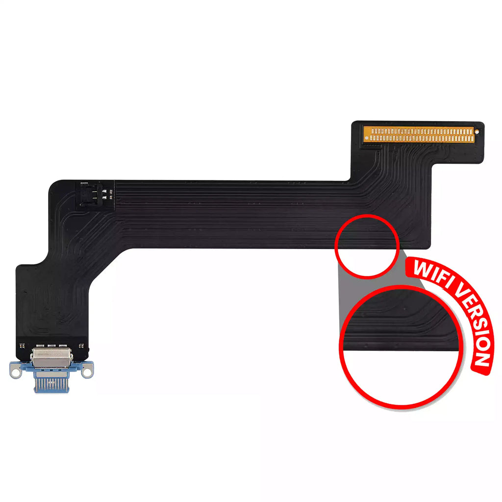 Charging Port Flex Cable for iPad 10 (2022) (WiFi Only) (Aftermarket Plus) (Blue)