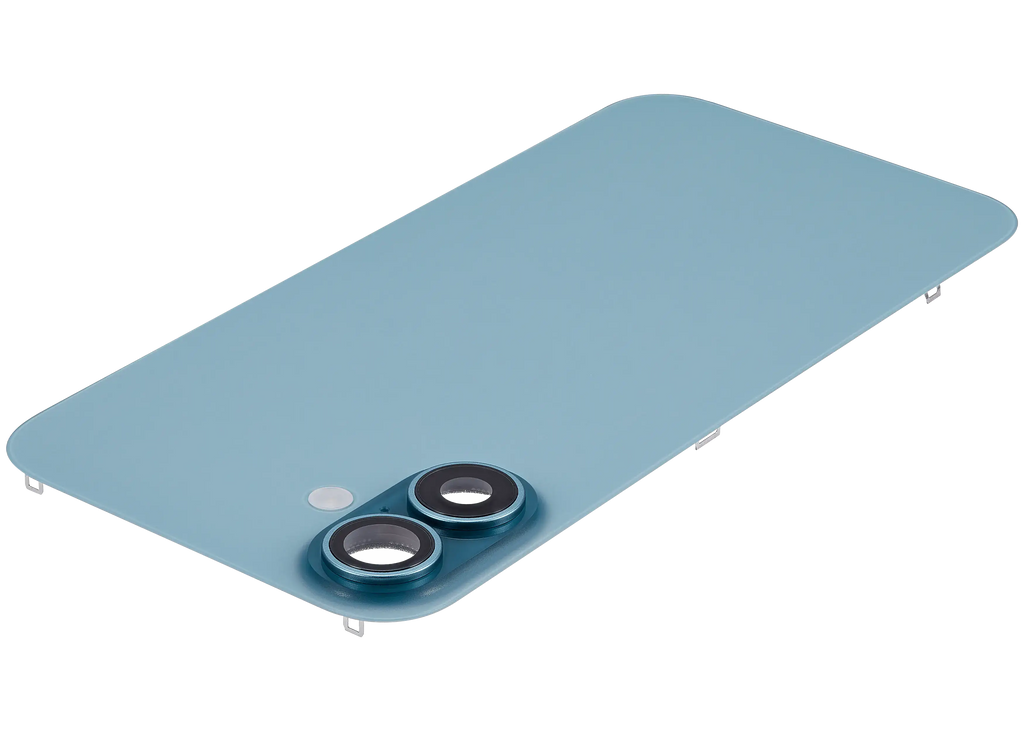 Backcover mit MagSafe Magnet & NFC & Blitz-Flexkabel für iPhone 16 Plus (gebrauchter OEM-Ausbau, Qualität C) (Teal)
