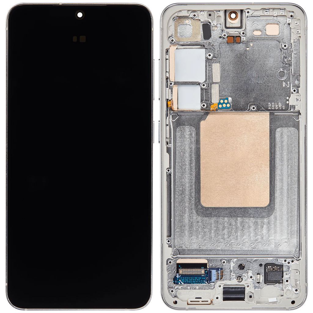 OLED-Display mit Rahmen für Samsung Galaxy S24 5G (US & Internationale Version) (Aftermarket Plus) (Jade Green)