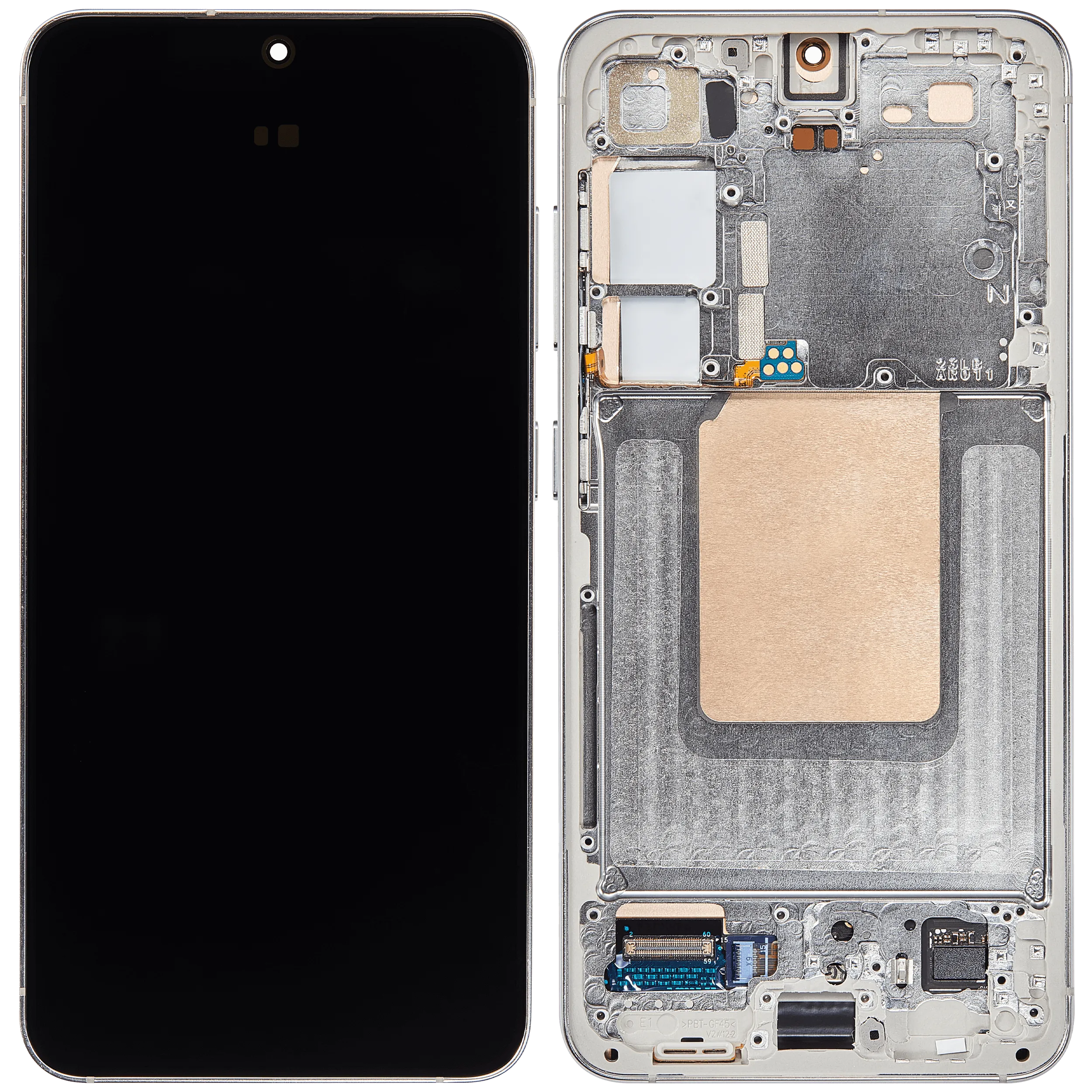 OLED-Display mit Rahmen für Samsung Galaxy S24 5G (US & Internationale Version) (Aftermarket Plus) (Jade Green)
