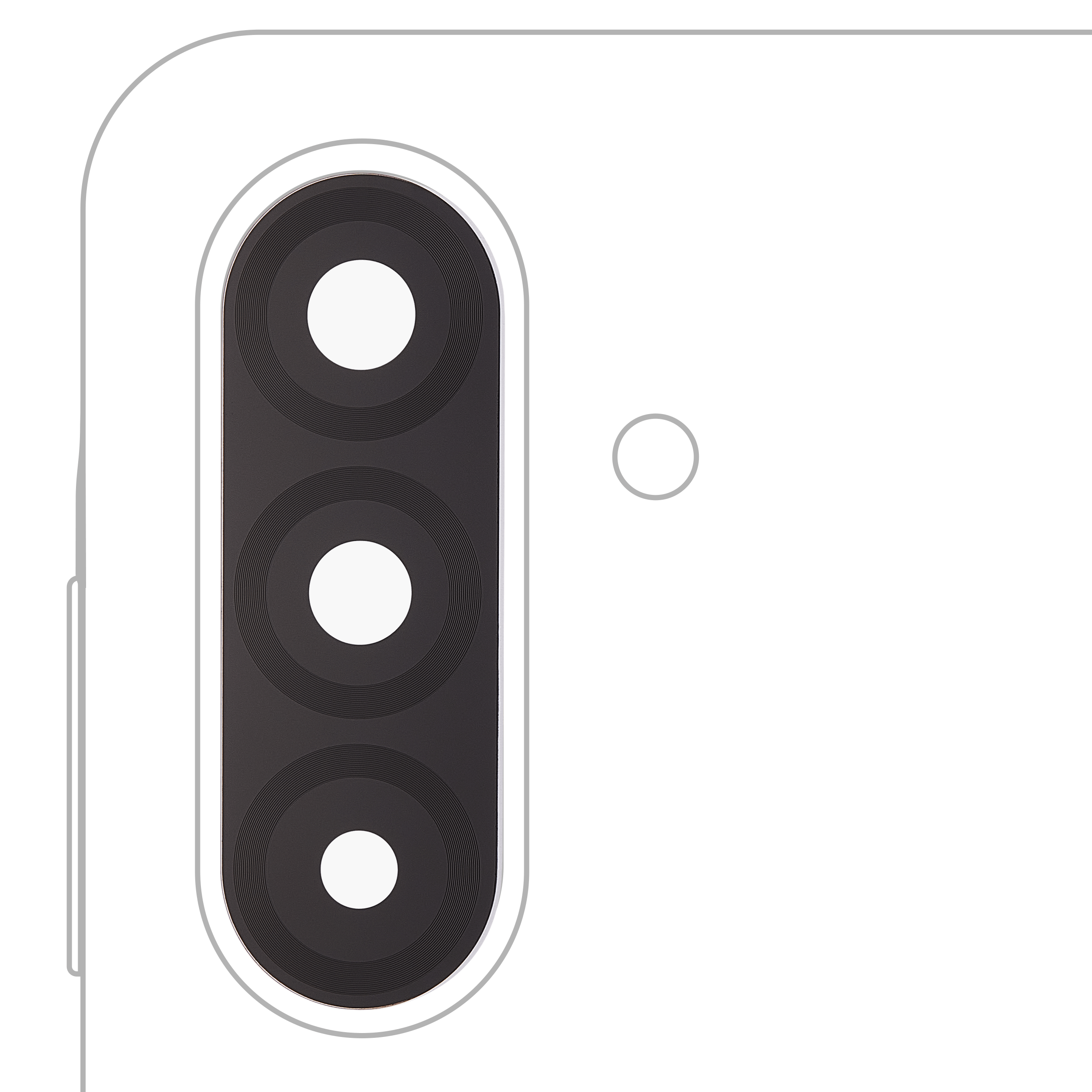 Kameralinse hinten (Glass Only) mit Adhesive für Samsung Galaxy A26 5G (A266 / 2025)