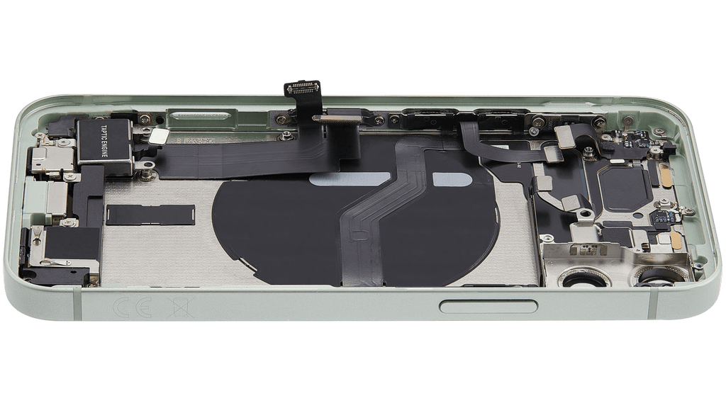 Backcover/Rahmen mit Ladebuchse Flex & Small Parts für iPhone 12 Mini (EU / Global Version) (gebrauchter OEM-Ausbau, Qualität A) (Grün)