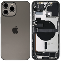 Backcover/Rahmen mit Ladebuchse Flex & Small Parts für iPhone 13 Pro Max (US-Version) (gebrauchter OEM-Ausbau, Qualität A) (Graphite)