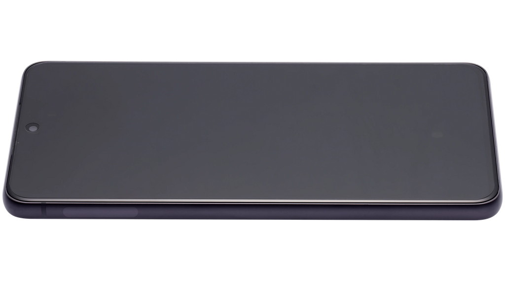 OLED-Display mit Rahmen für Samsung Galaxy S21 FE 5G (US & Internationale Version) (Aftermarket Plus) (120Hz) (Graphite)