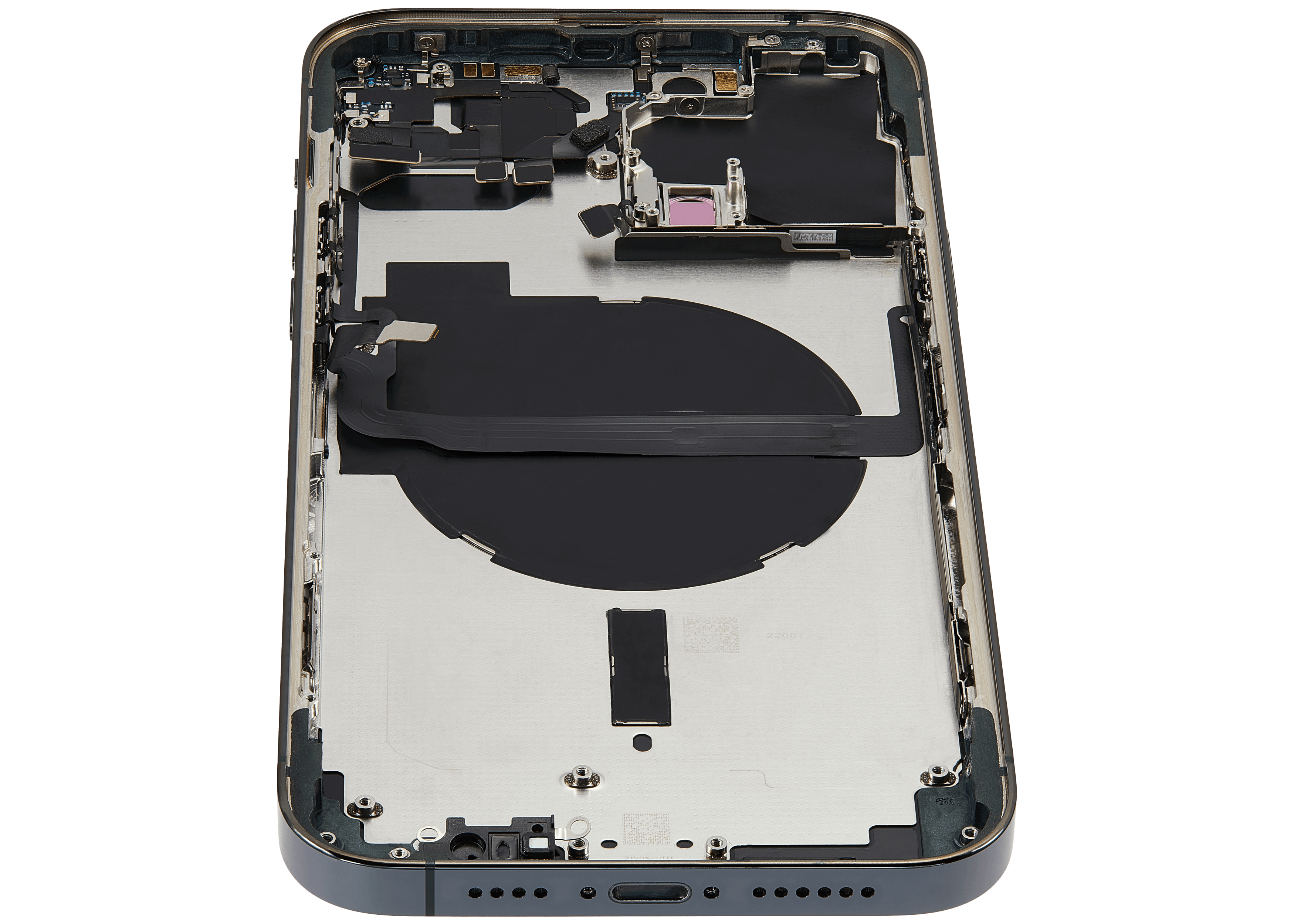 Backcover/Rahmen mit Small Parts für iPhone 13 Pro Max (EU / Global Version) (gebrauchter OEM-Ausbau, Qualität C) (Alpine Grün)