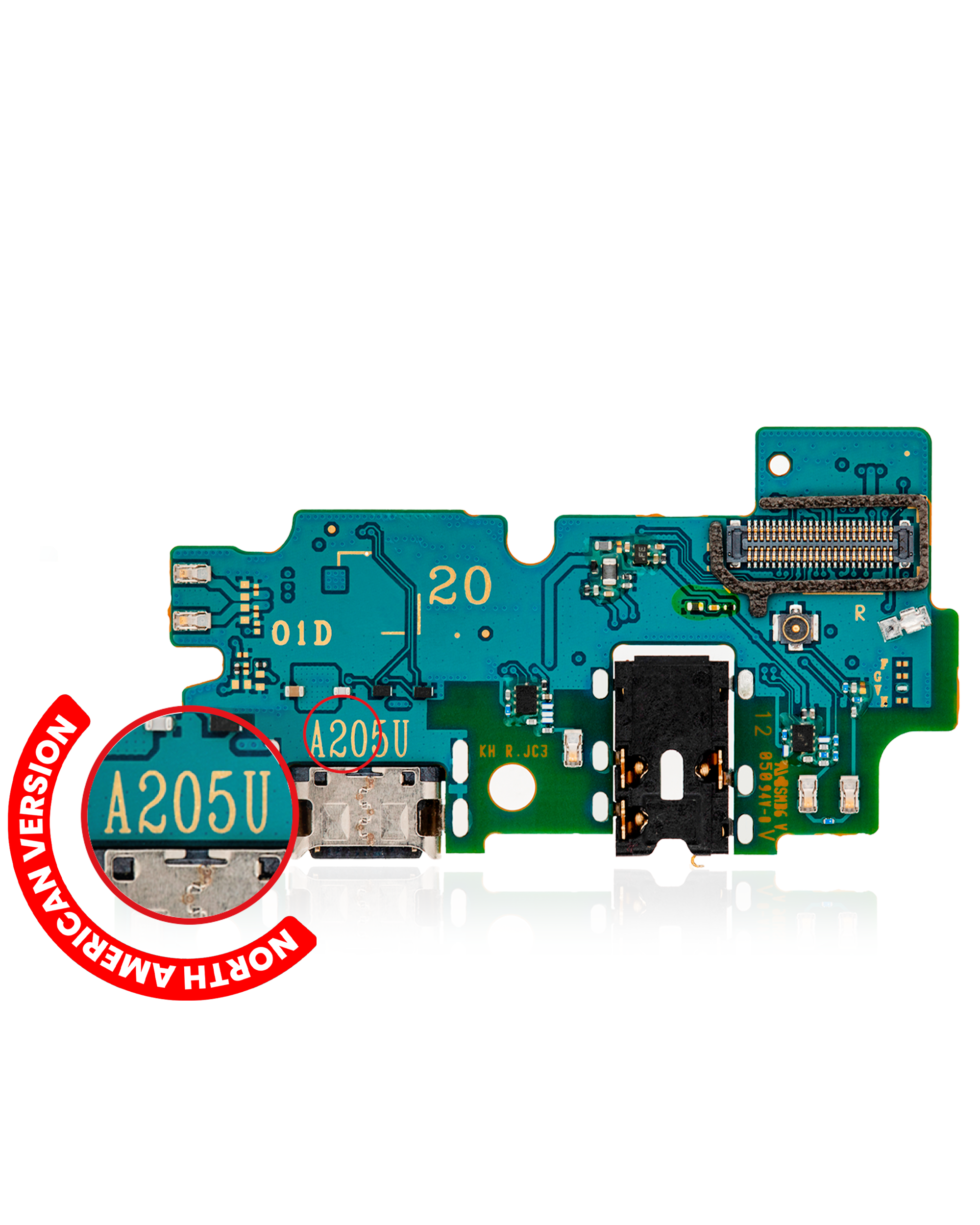 Ladebuchse mit Board für Samsung Galaxy A20 (A205U / 2019) (US-Version) (Service Pack)