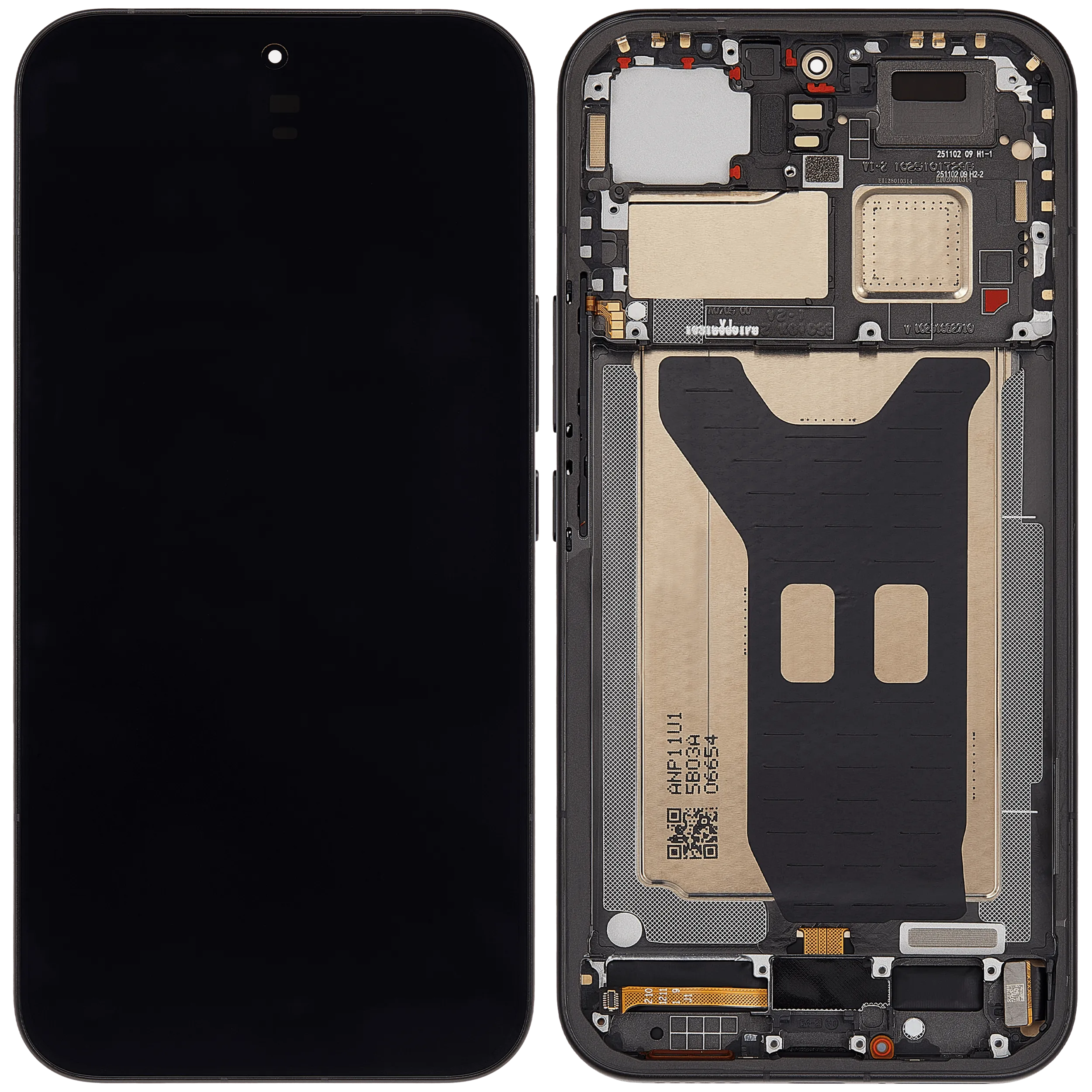 OLED-Display mit Rahmen für Xiaomi Poco F8 UItra / Redmi K90 Pro Max (Refurbished) (Schwarz)