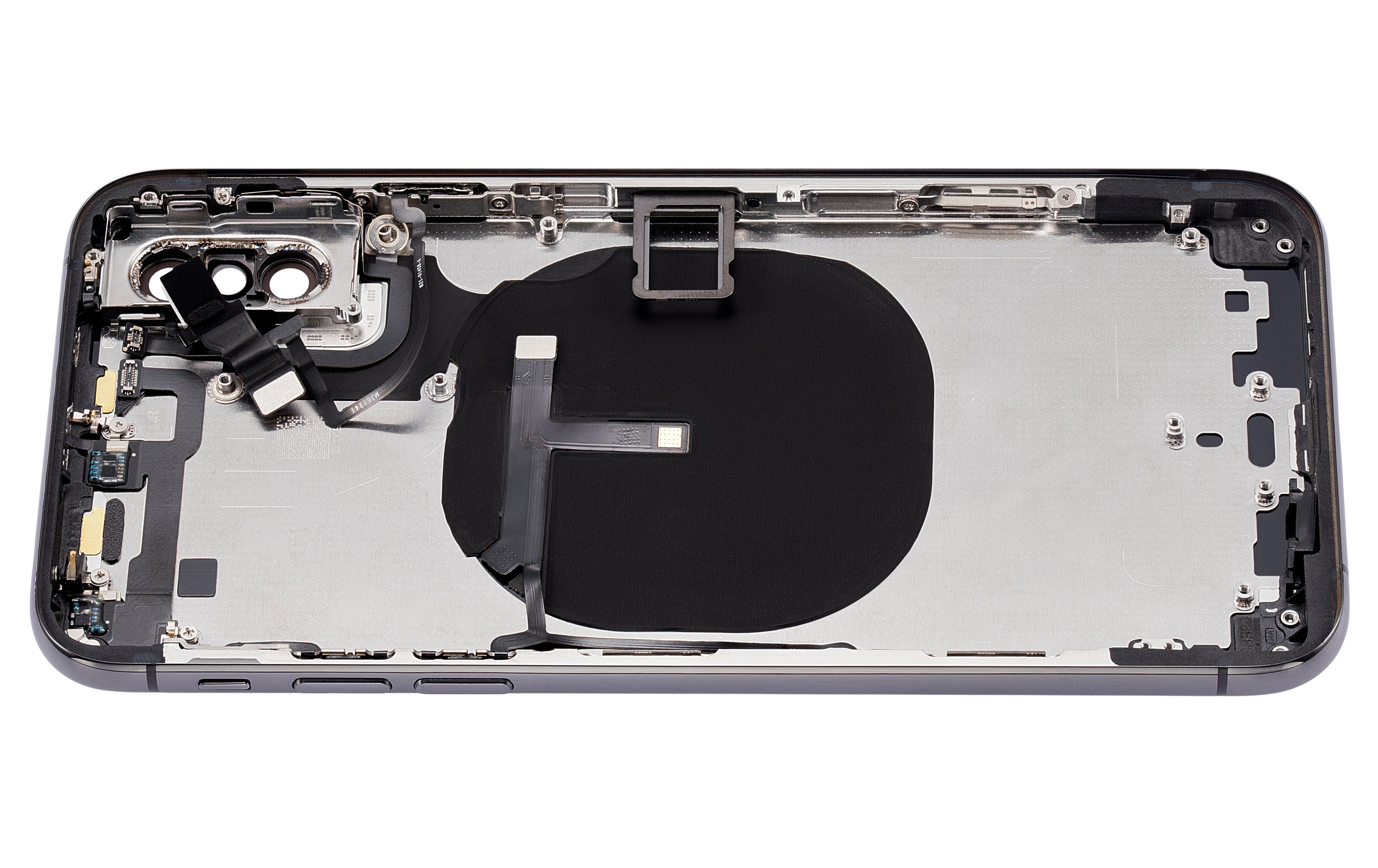 Back Cover/Frame with Pre-installed Small Parts for iPhone XS (No Logo) (Aftermarket Plus) (Space Gray)