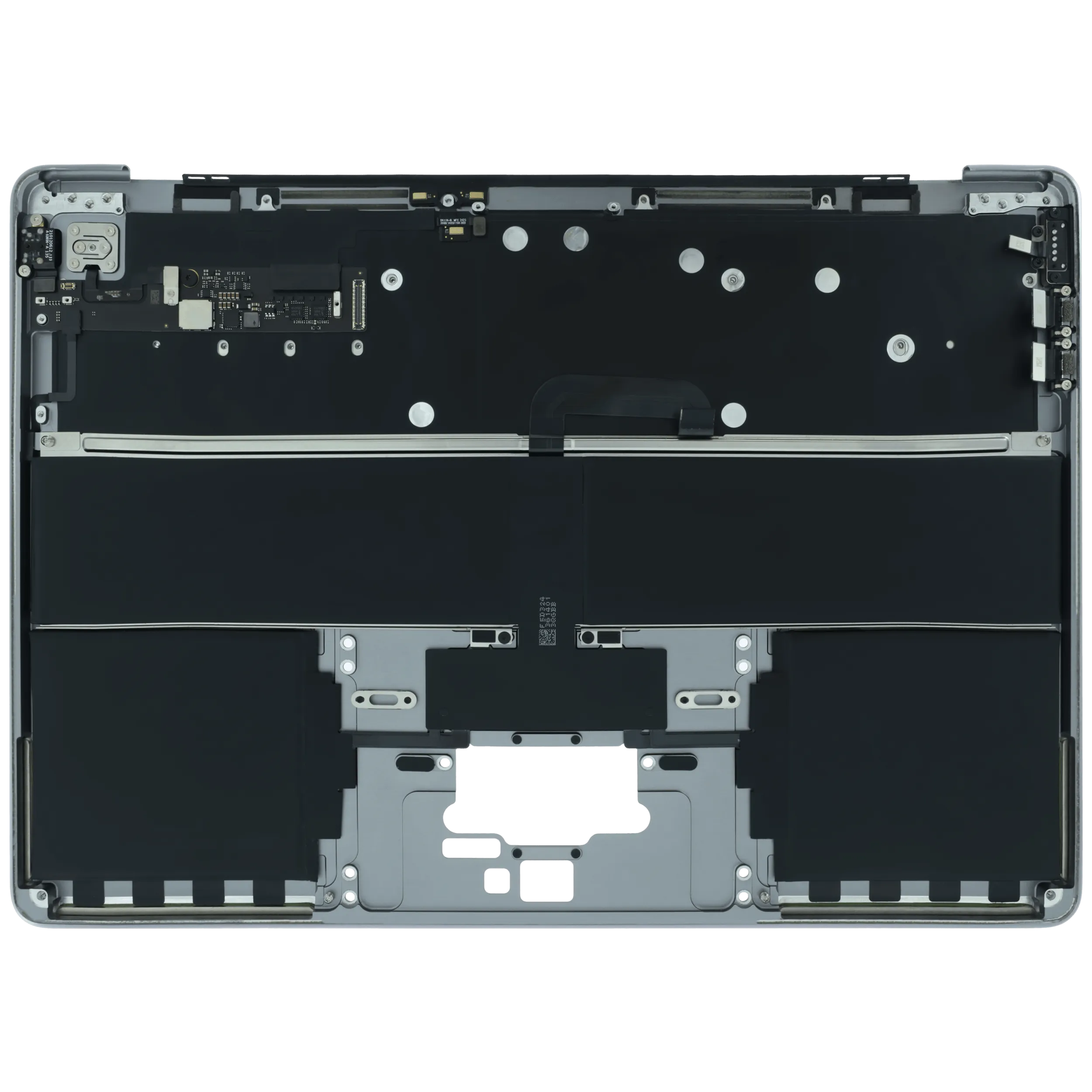 Top Case mit Keyboard (ANSI US) für MacBook Air 13" A2681 (2022) (gebrauchter OEM-Ausbau, Qualität B) (Space Grau)