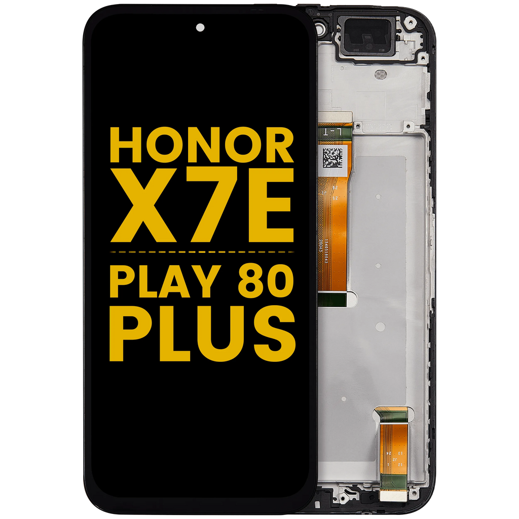 LCD-Display mit Rahmen für Honor X7E / Play 80 Plus (Refurbished) (Alle Farben)