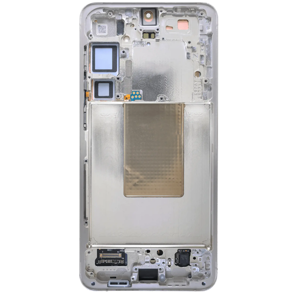 OLED-Display mit Rahmen für Samsung Galaxy S24 Plus (gebrauchter OEM-Ausbau, Qualität B) (Amber Yellow)