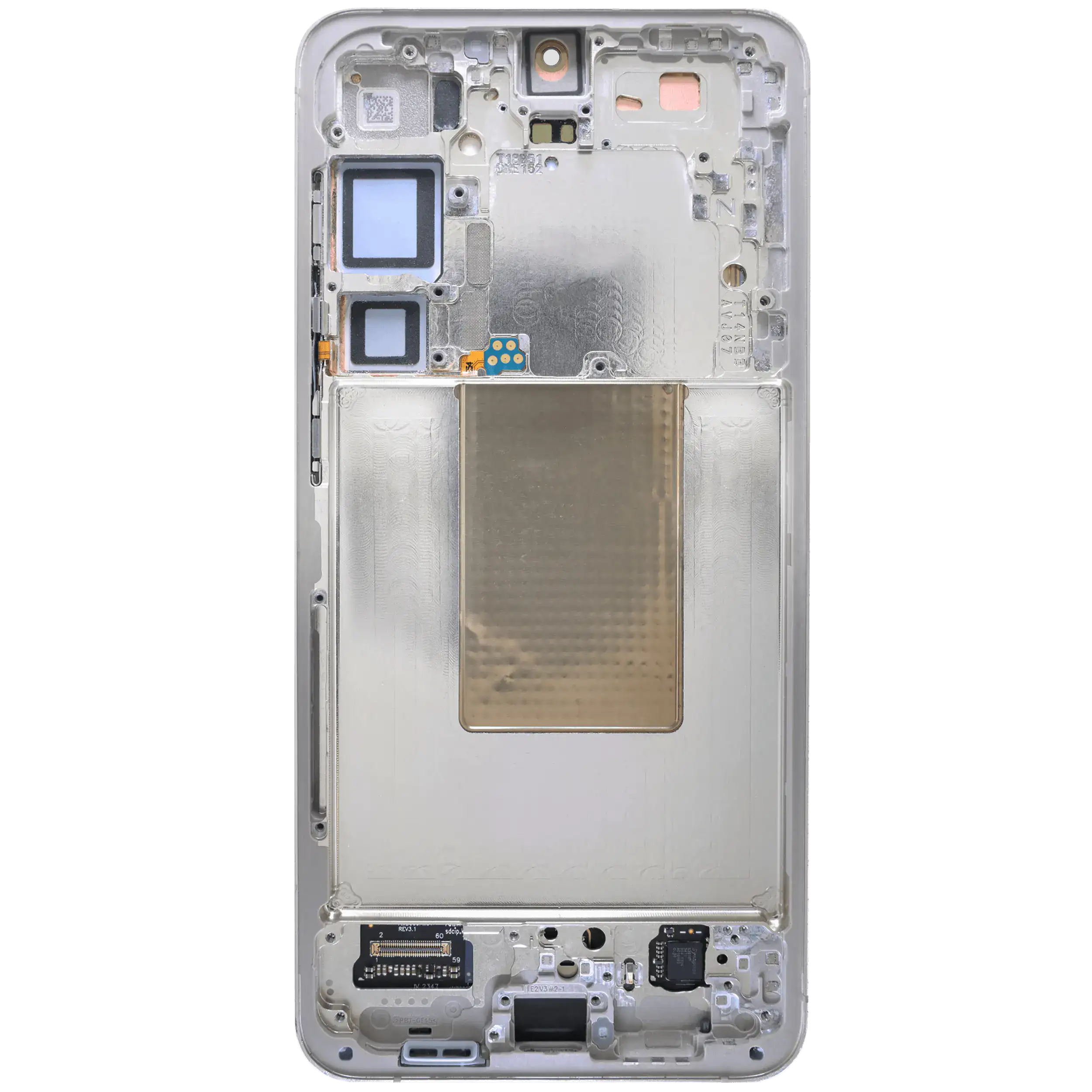 OLED-Display mit Rahmen für Samsung Galaxy S24 Plus (gebrauchter OEM-Ausbau, Qualität B) (Amber Yellow)