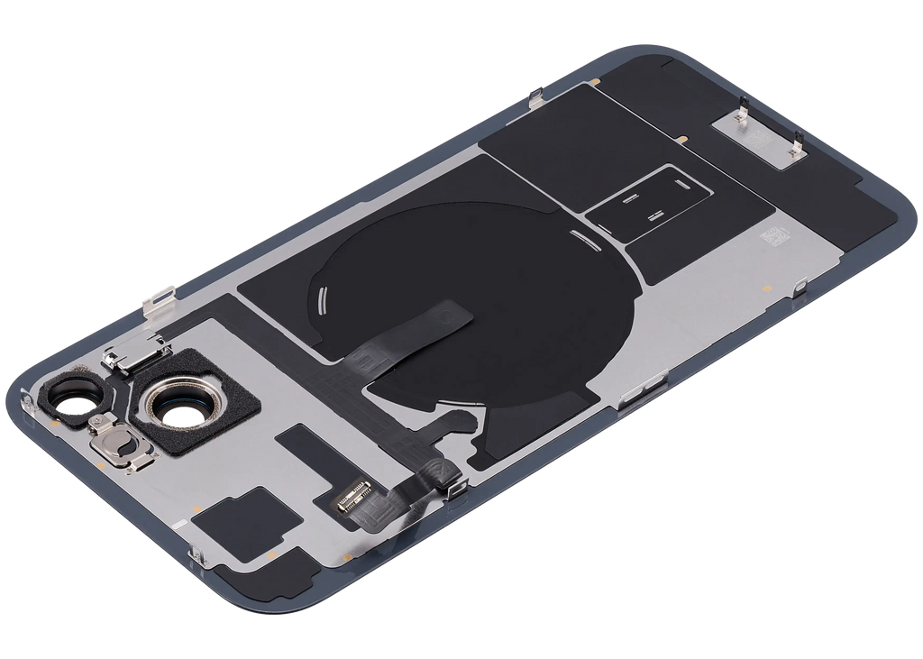 Backcover mit MagSafe Magnet & NFC & Blitz-Flexkabel für iPhone 15 Plus (Service Pack) (Schwarz)