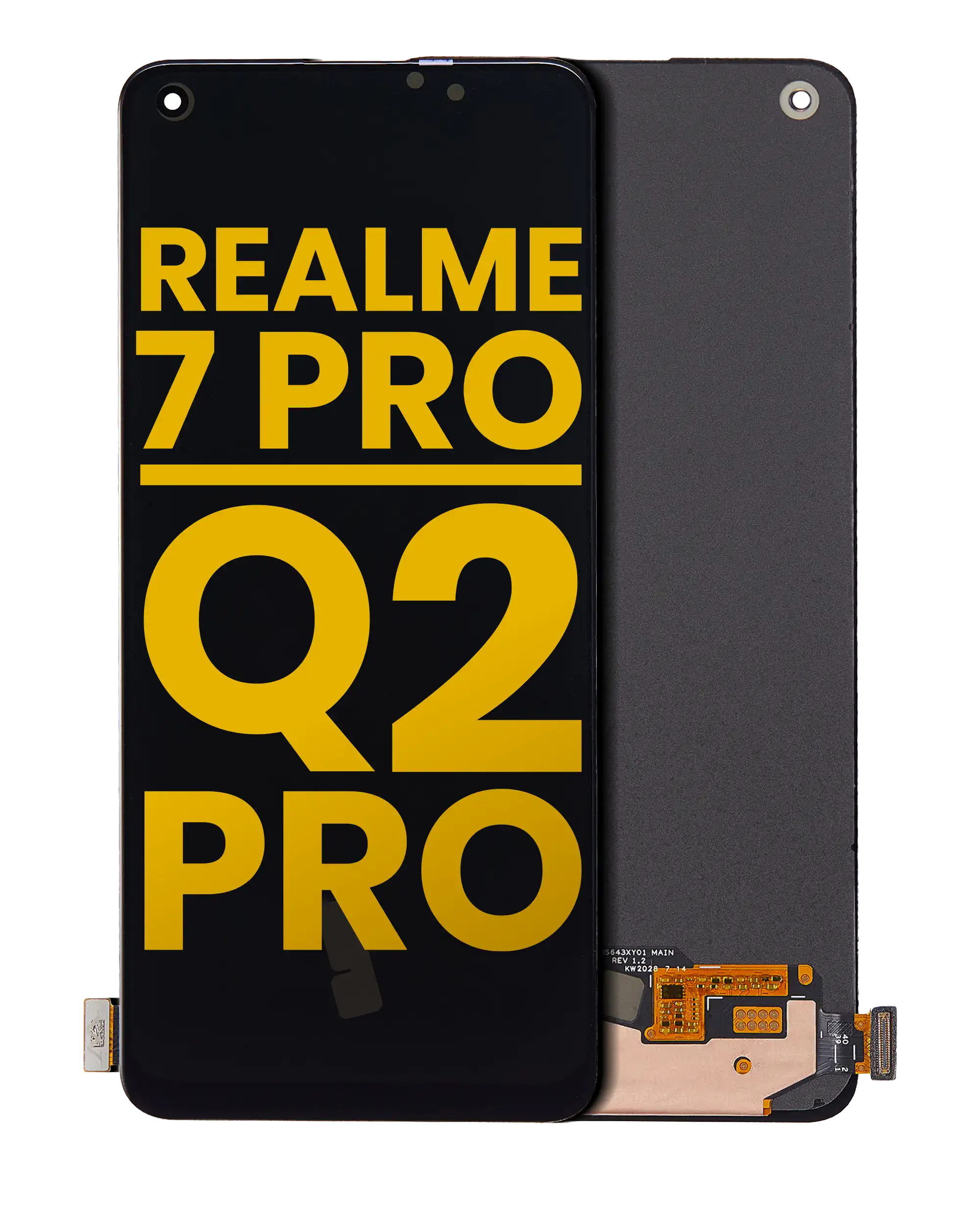 OLED-Display ohne Rahmen für Realme 7 Pro / Q2 Pro (Refurbished)