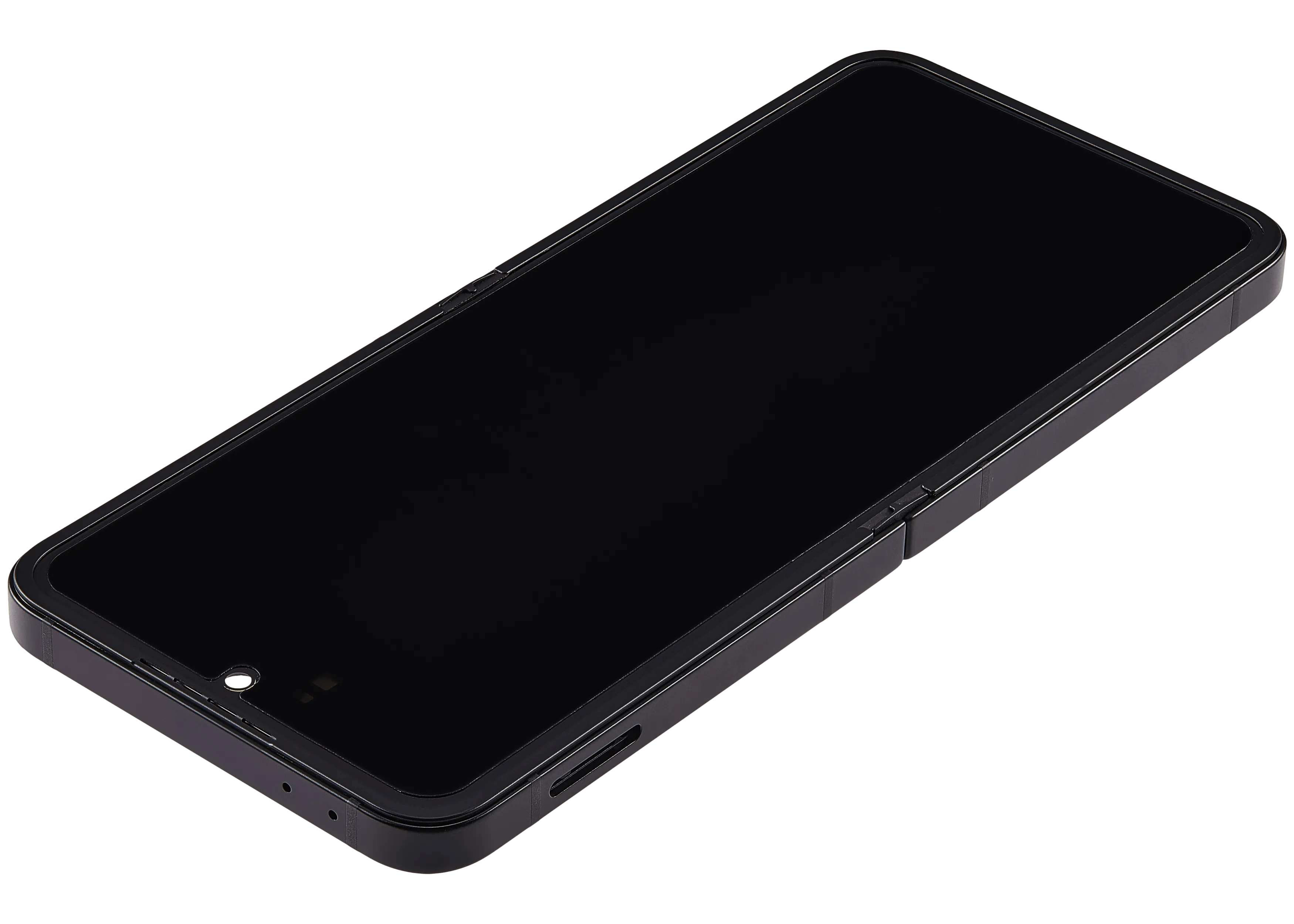 Inner OLED-Display mit Rahmen Compatible für Samsung Galaxy Z Flip 7 FE 5G (F761) (US & International) (Refurbished) (Schwarz)