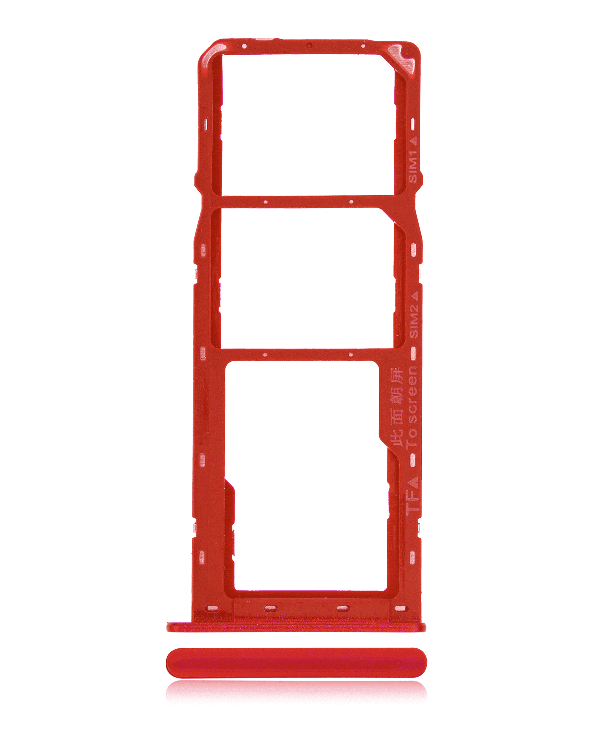 Dual SIM Card Tray for Samsung Galaxy A10s (A107 / 2019) / A20s (A207 / 2019) (Red)