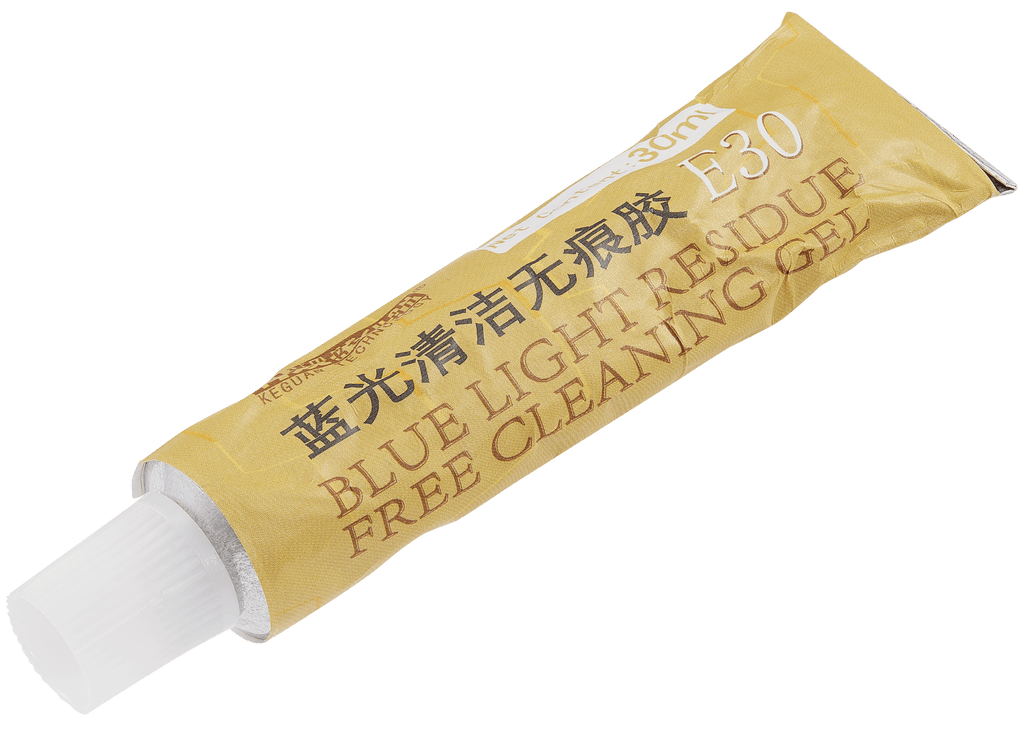 E30 Kamera Blaulicht spurenfreier Klebstoff-Reiniger (30 ml) (Keguan)