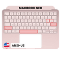 Top Case mit Keyboard (ANSI US) für MacBook Neo (Original OEM) (Blush)