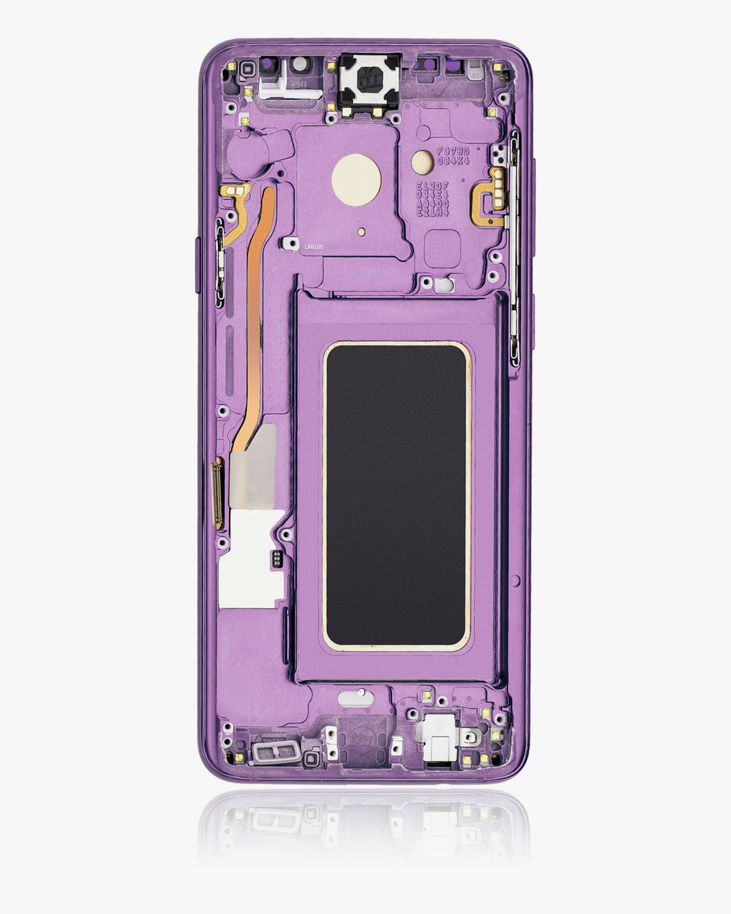 OLED-Display mit Rahmen für Samsung Galaxy S9 Plus (gebrauchter OEM-Ausbau, Qualität B/C) (Lilac Purple)