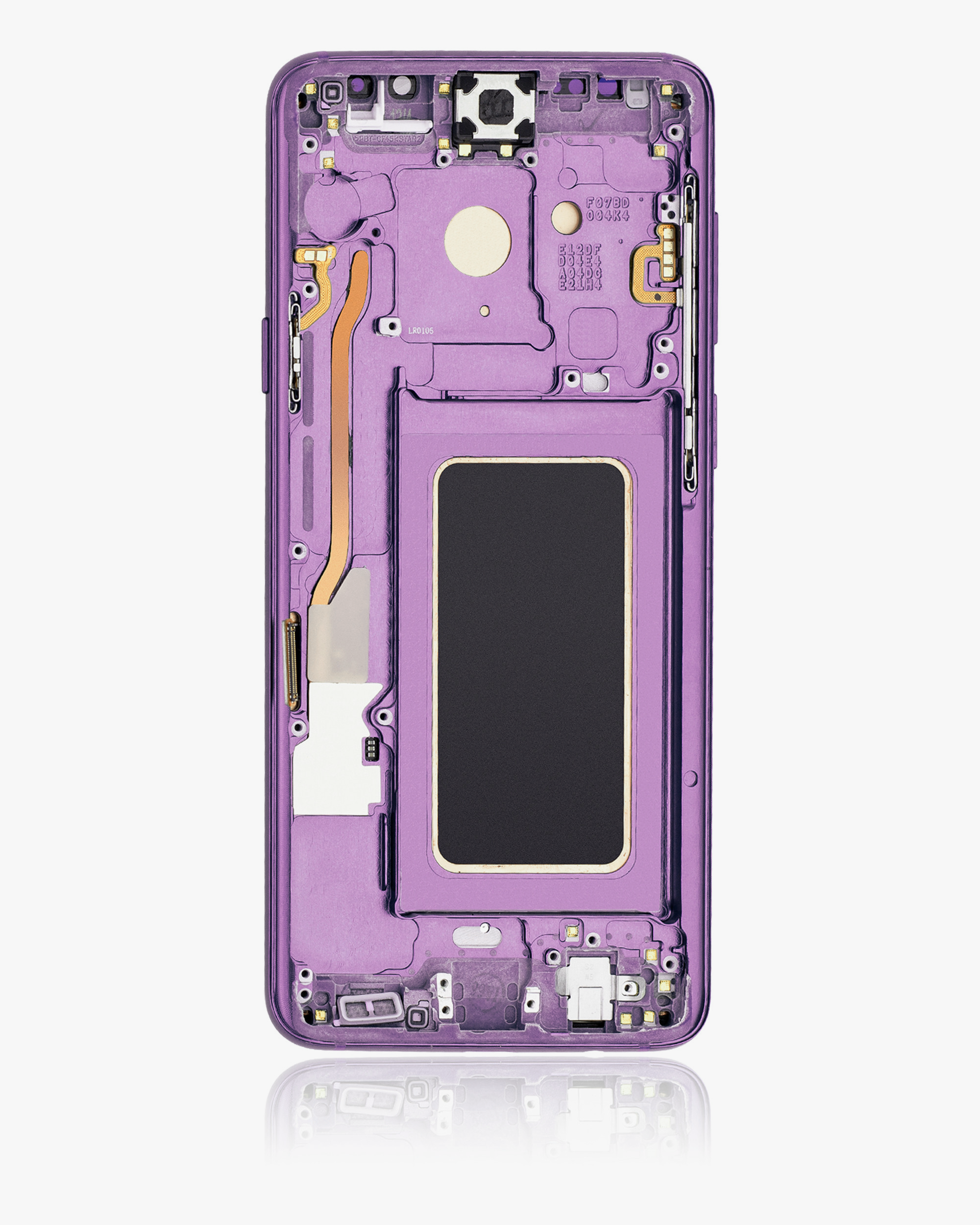 OLED-Display mit Rahmen für Samsung Galaxy S9 Plus (gebrauchter OEM-Ausbau, Qualität B/C) (Lilac Purple)