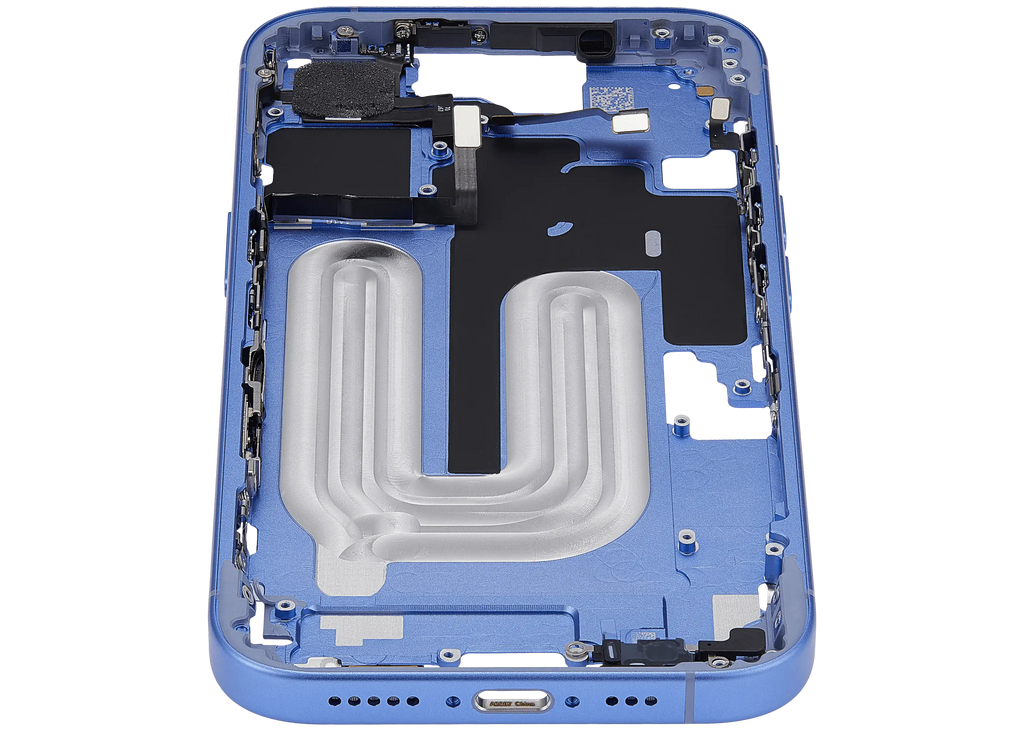 Midframe/Rahmen mit Power And Volume Button für iPhone 16 (US-Version) (Aftermarket Plus) (Ultramarine)