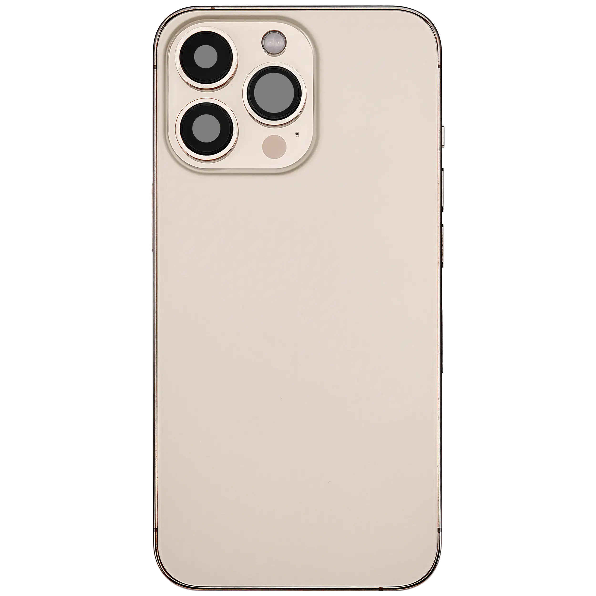 Backcover/Rahmen mit Ladebuchse Flex & Small Parts für iPhone 13 Pro (EU / Global Version) (gebrauchter OEM-Ausbau, Qualität A) (Gold)