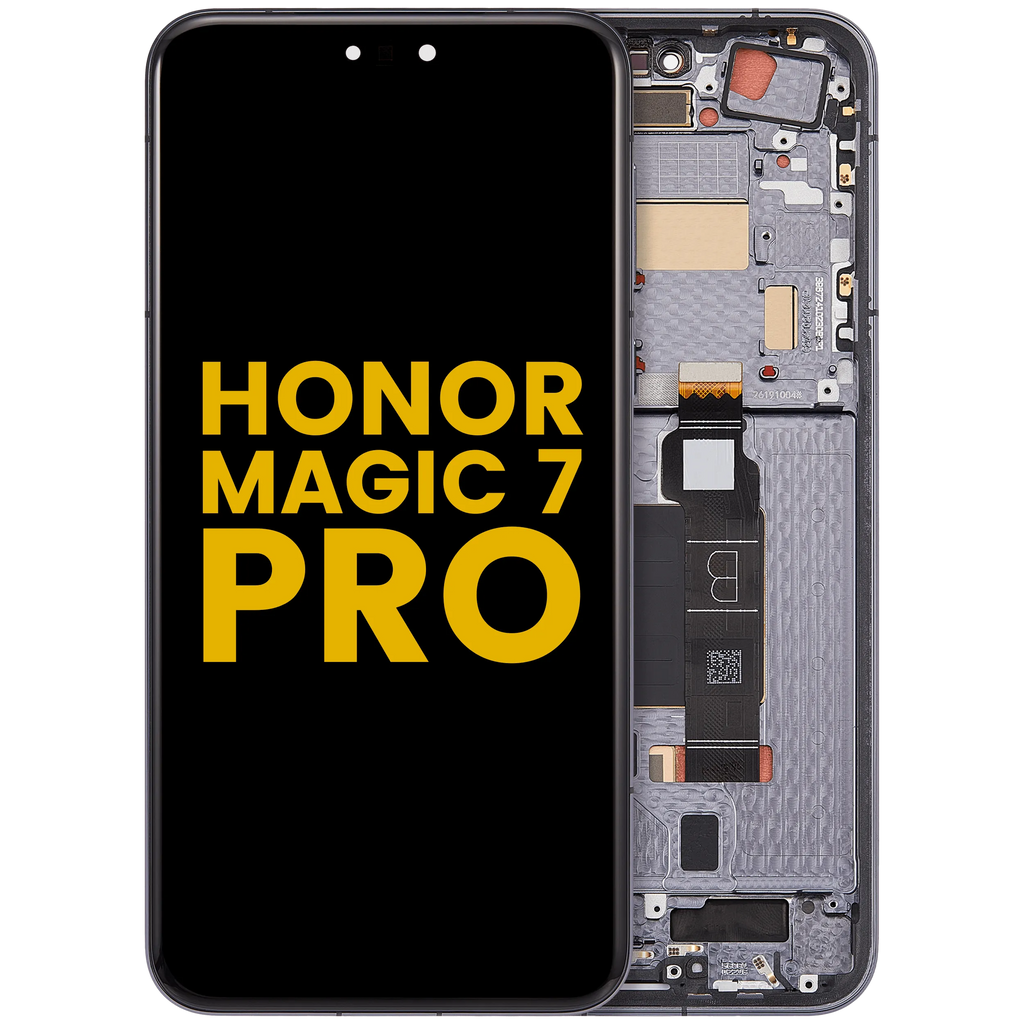 OLED-Display mit Rahmen für Honor Magic 7 Pro (Refurbished) (Schwarz)