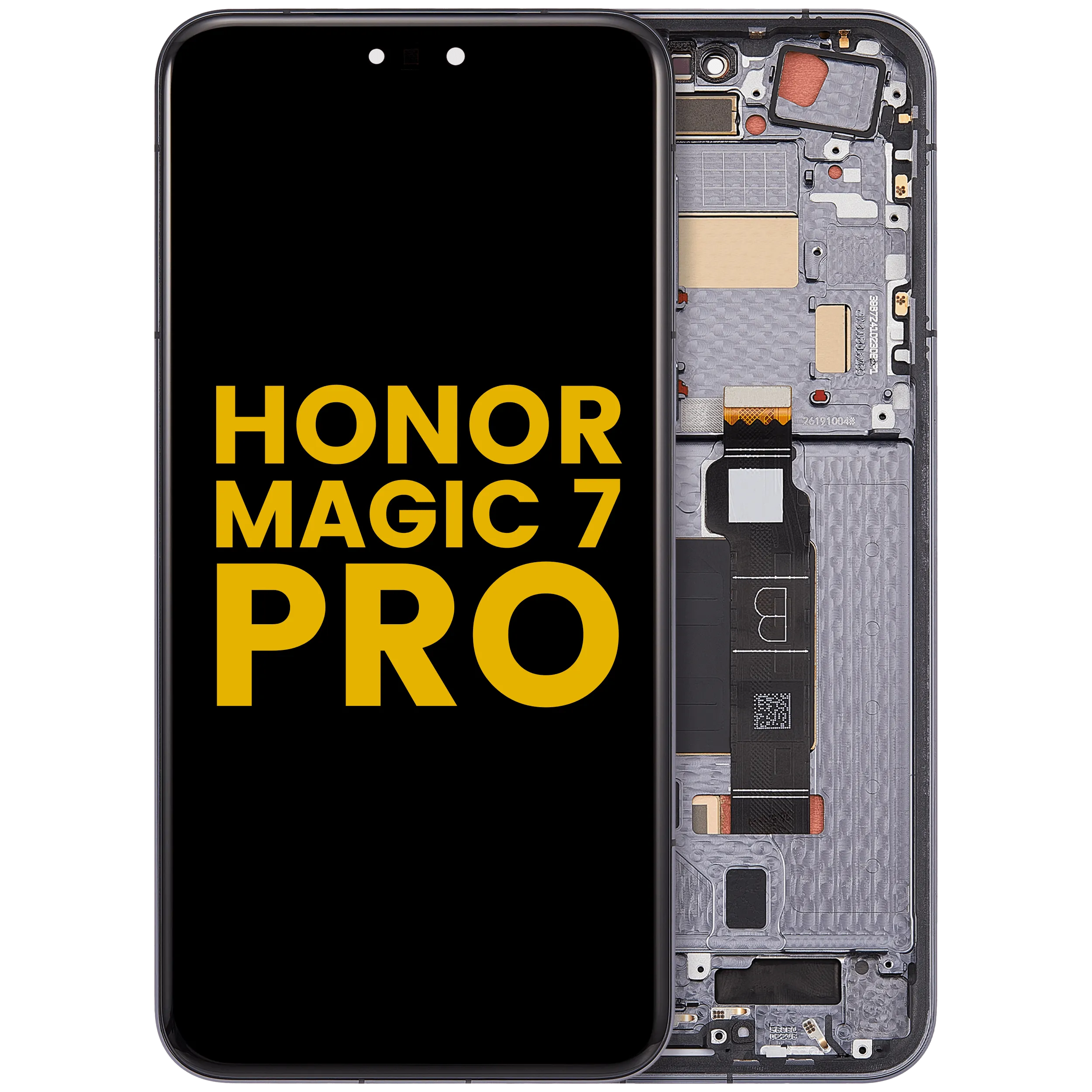 OLED-Display mit Rahmen für Honor Magic 7 Pro (Refurbished) (Schwarz)