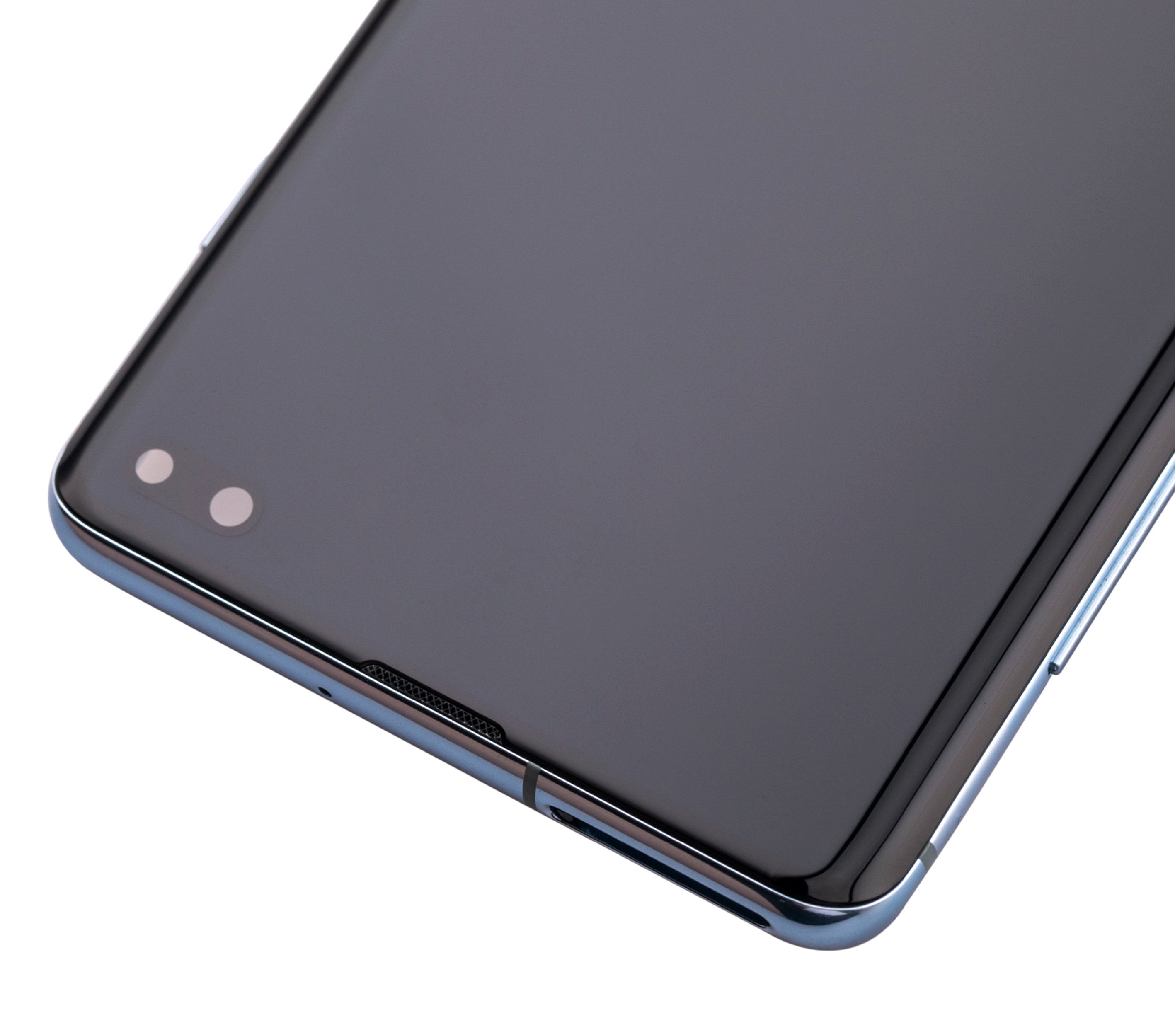 OLED-Display mit Rahmen für Samsung Galaxy S10 Plus (gebrauchter OEM-Ausbau, Qualität B/C) (Prism Blue)