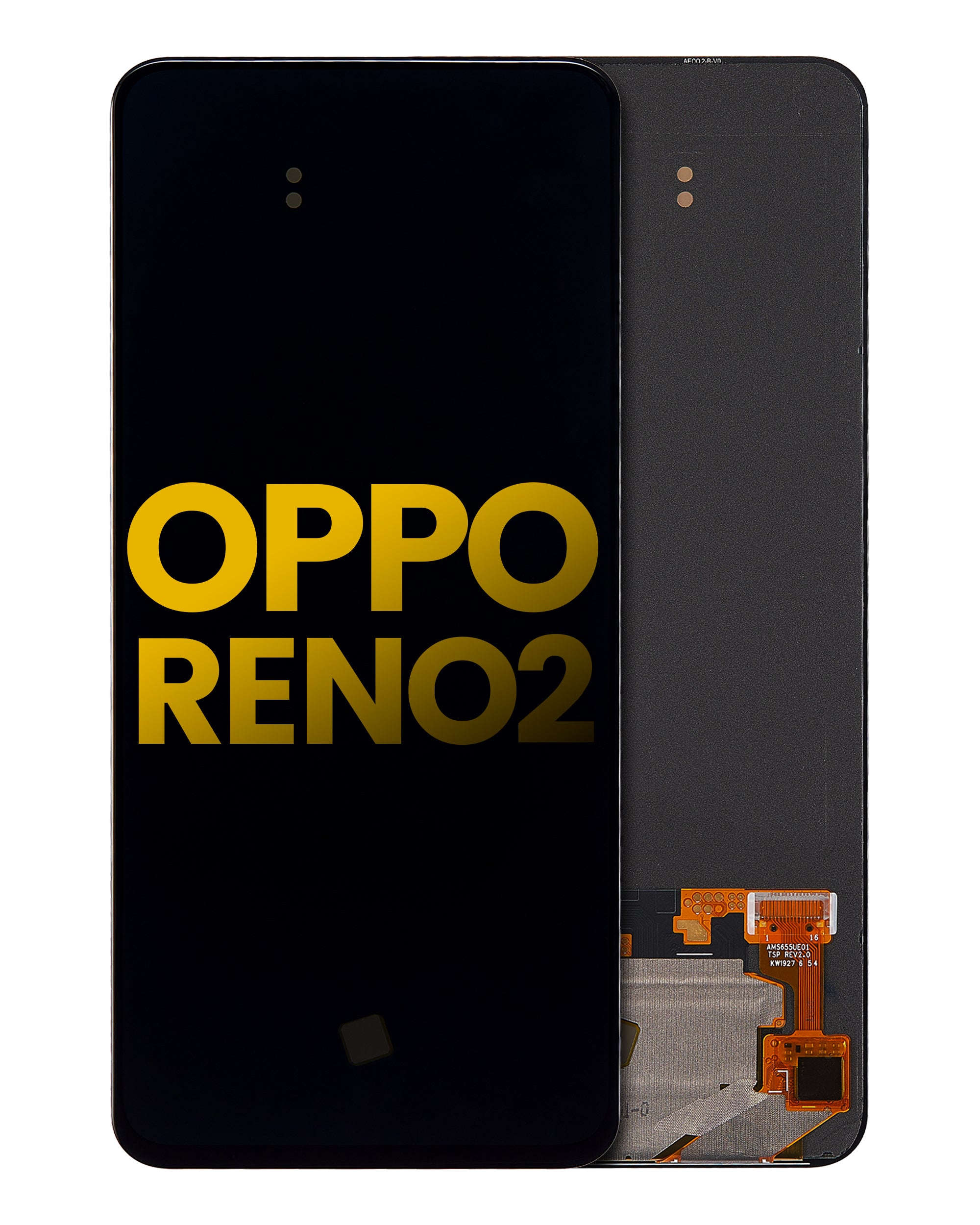 OLED-Display ohne Rahmen für OPPO Reno 2 (Refurbished) (Alle Farben)