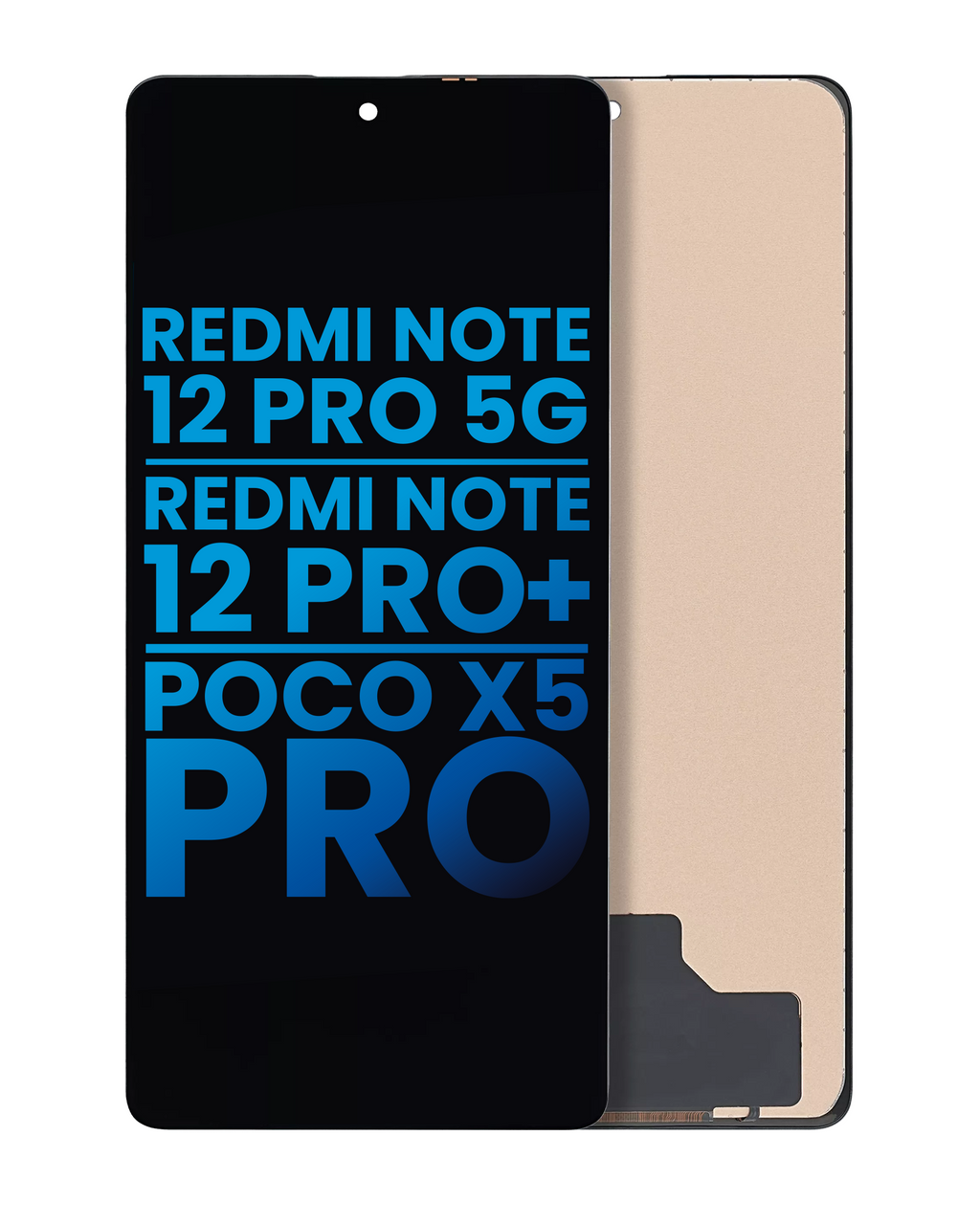 LCD-Display ohne Rahmen für Xiaomi Redmi Note 12 Pro 5G / Redmi Note 12 Pro+ / Poco X5 Pro (Aftermarket: Incell) (Alle Farben)