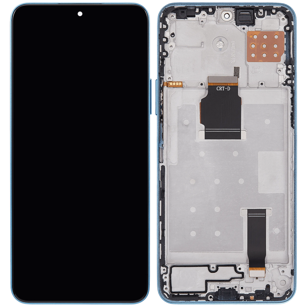 LCD-Display mit Rahmen für Honor X8A / X50i / 90 Lite (Refurbished) (Cyan Lake)
