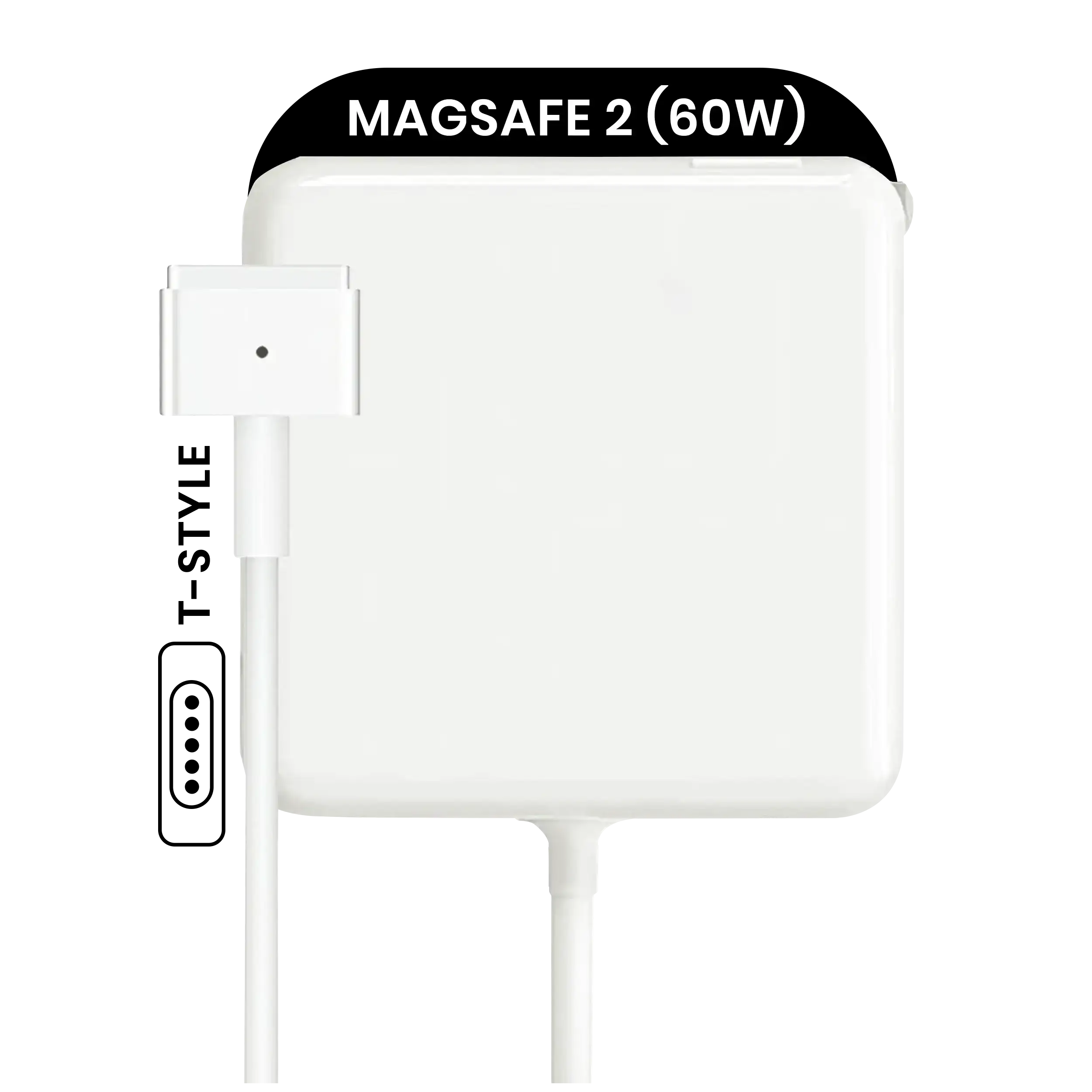 45W MagSafe 2 Netzteil mit Kabel (T-Style) für MacBook (OEM Pull Grade : New)