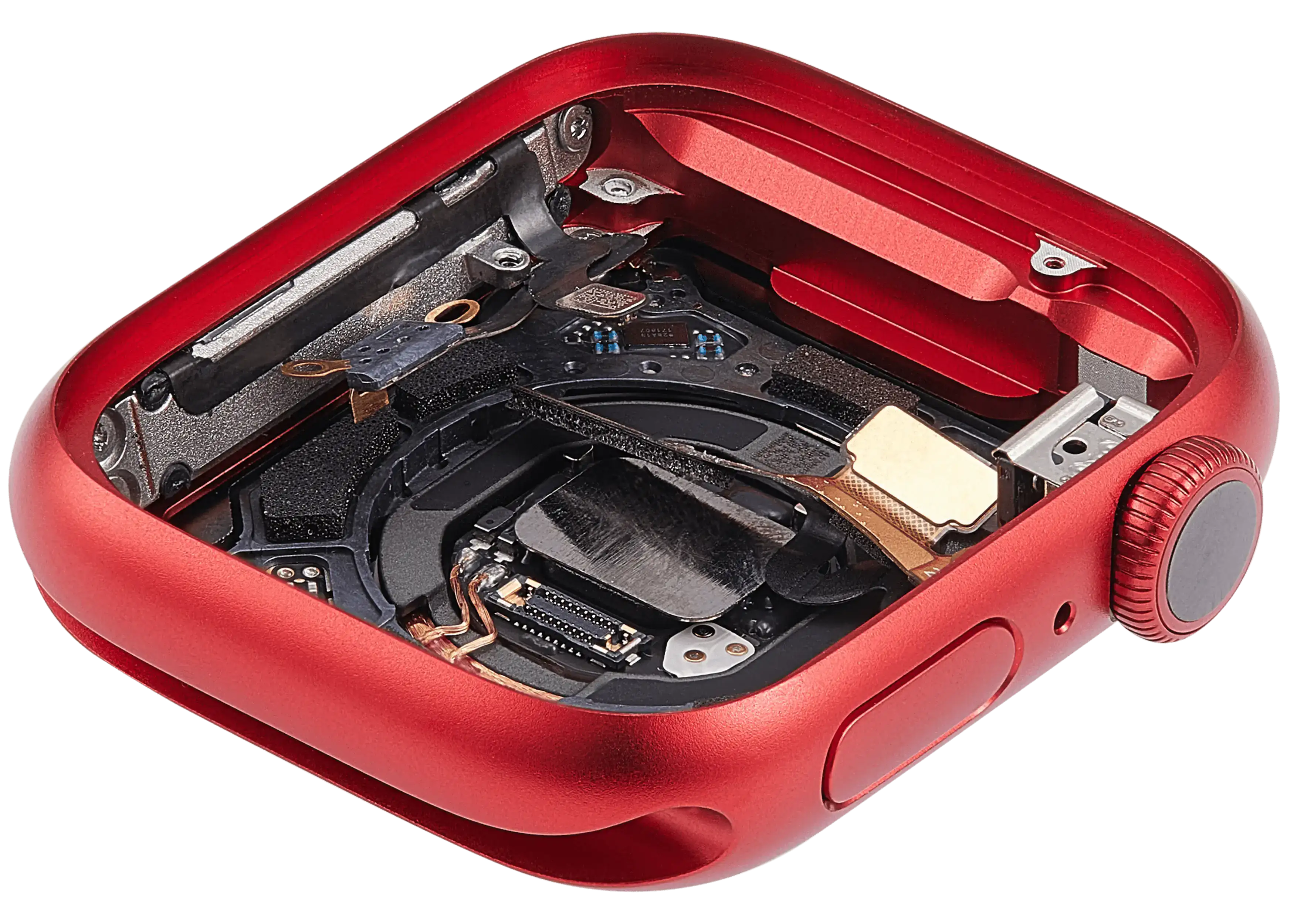 Backcover/Rahmen Compatible für Watch Series 9 (41MM) (gebrauchter OEM-Ausbau, Qualität A) (Cellular Version) (Aluminum / Red)