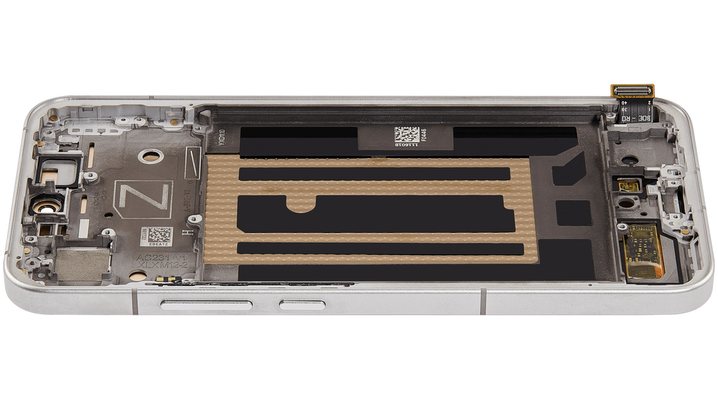 OLED-Display mit Rahmen für OPPO Reno 13 (Refurbished) (Plume White)