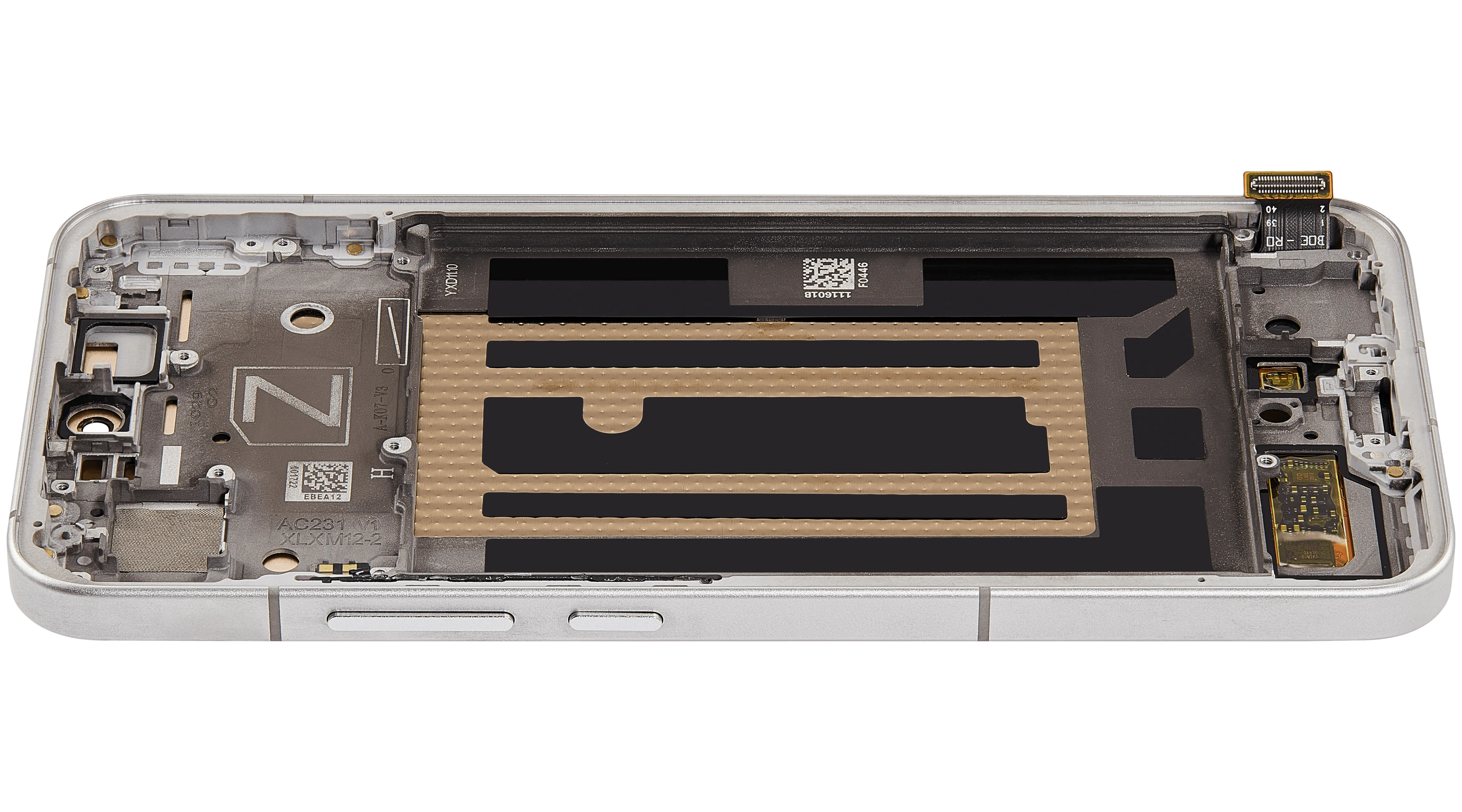 OLED-Display mit Rahmen für OPPO Reno 13 (Refurbished) (Plume White)