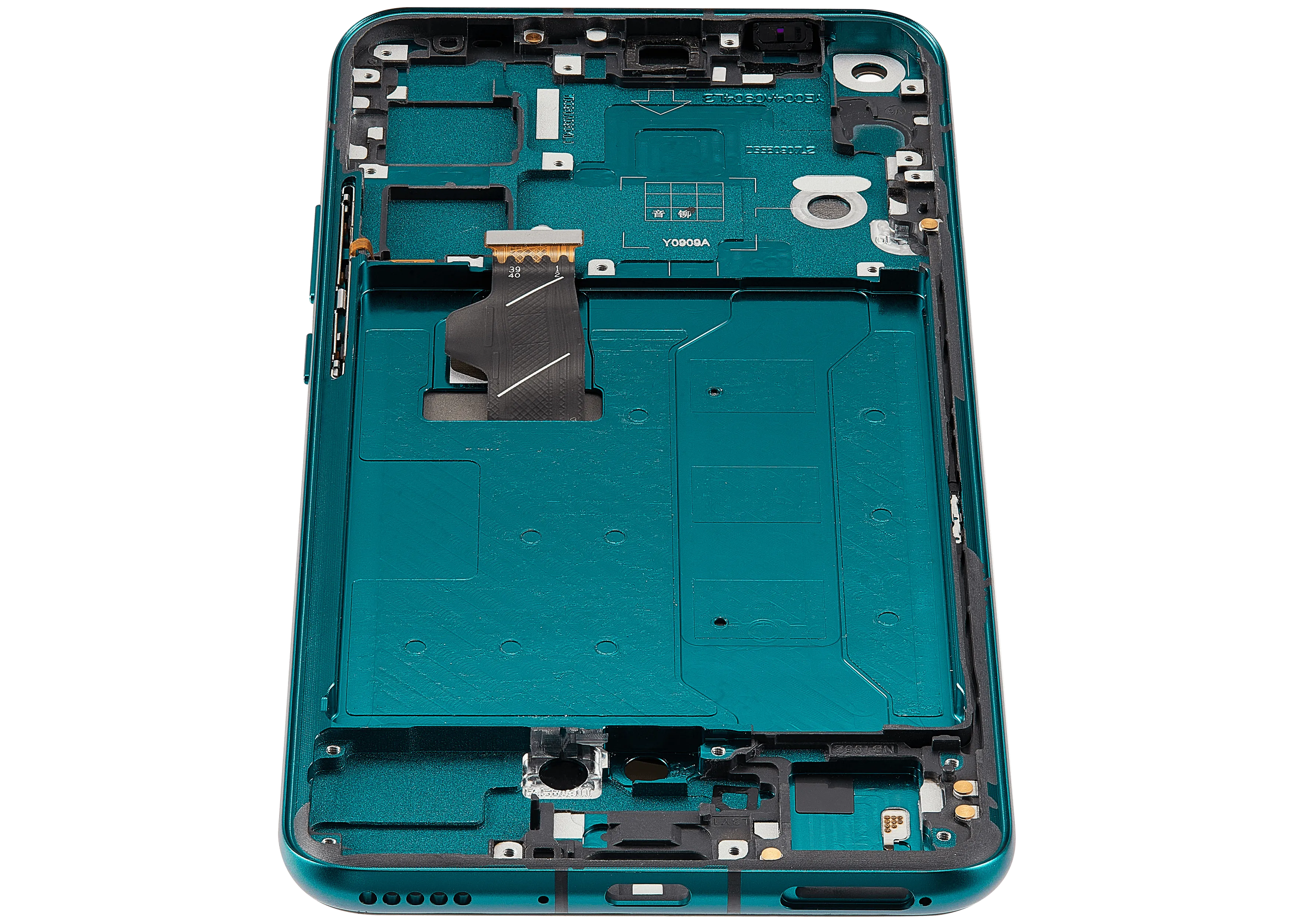 OLED-Display mit Rahmen Compatible für Huawei Nova 7 (2020) (Refurbished) (Forest Green)