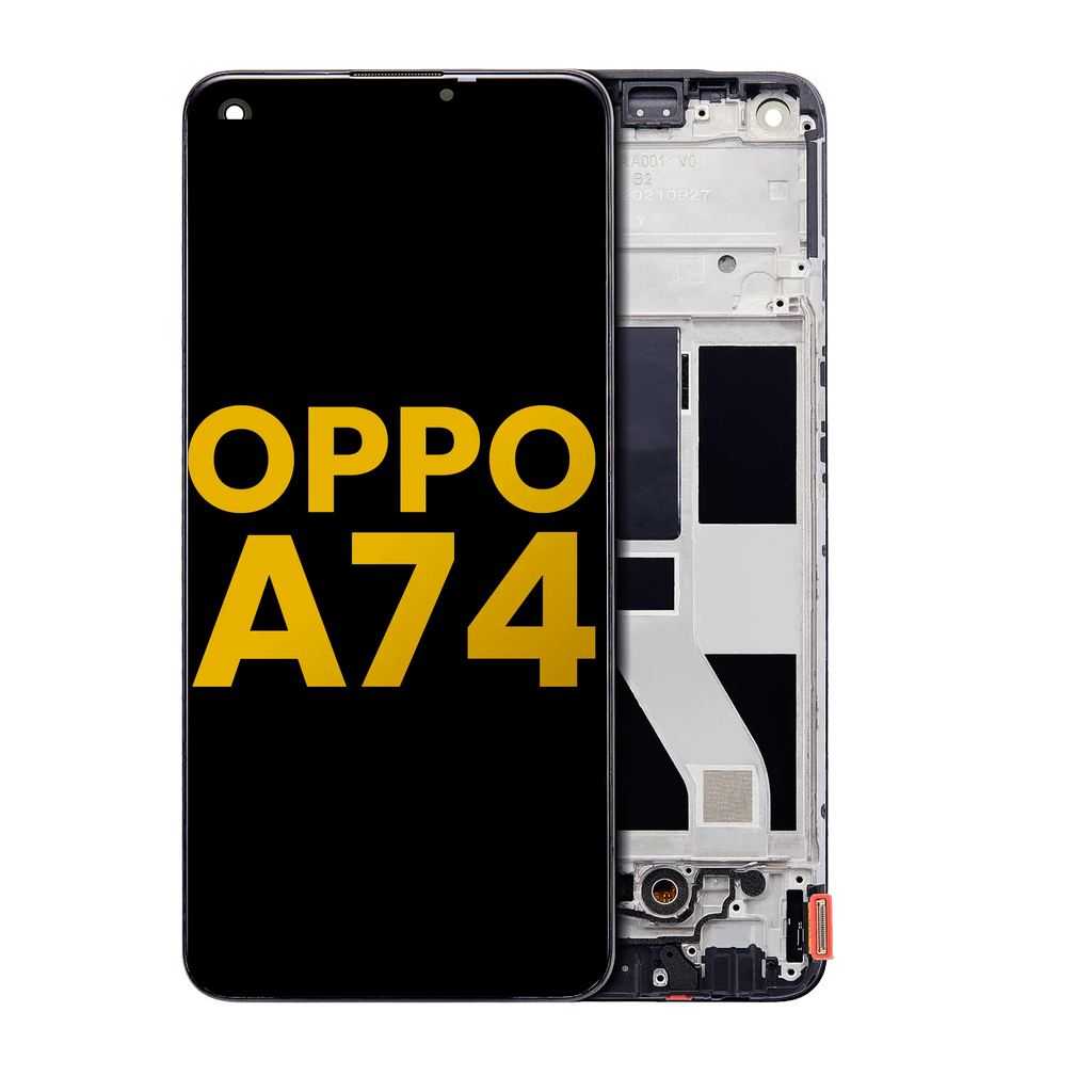 OLED Display with Frame for OPPO A74 4G (Refurbished) (All Colours)