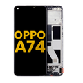 OLED Display with Frame for OPPO A74 4G (Refurbished) (All Colours)