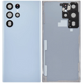 Backcover Glass mit Camera Lens für Samsung Galaxy S22 Ultra 5G (ohne Logo) (Aftermarket Plus) (Sky Blue)