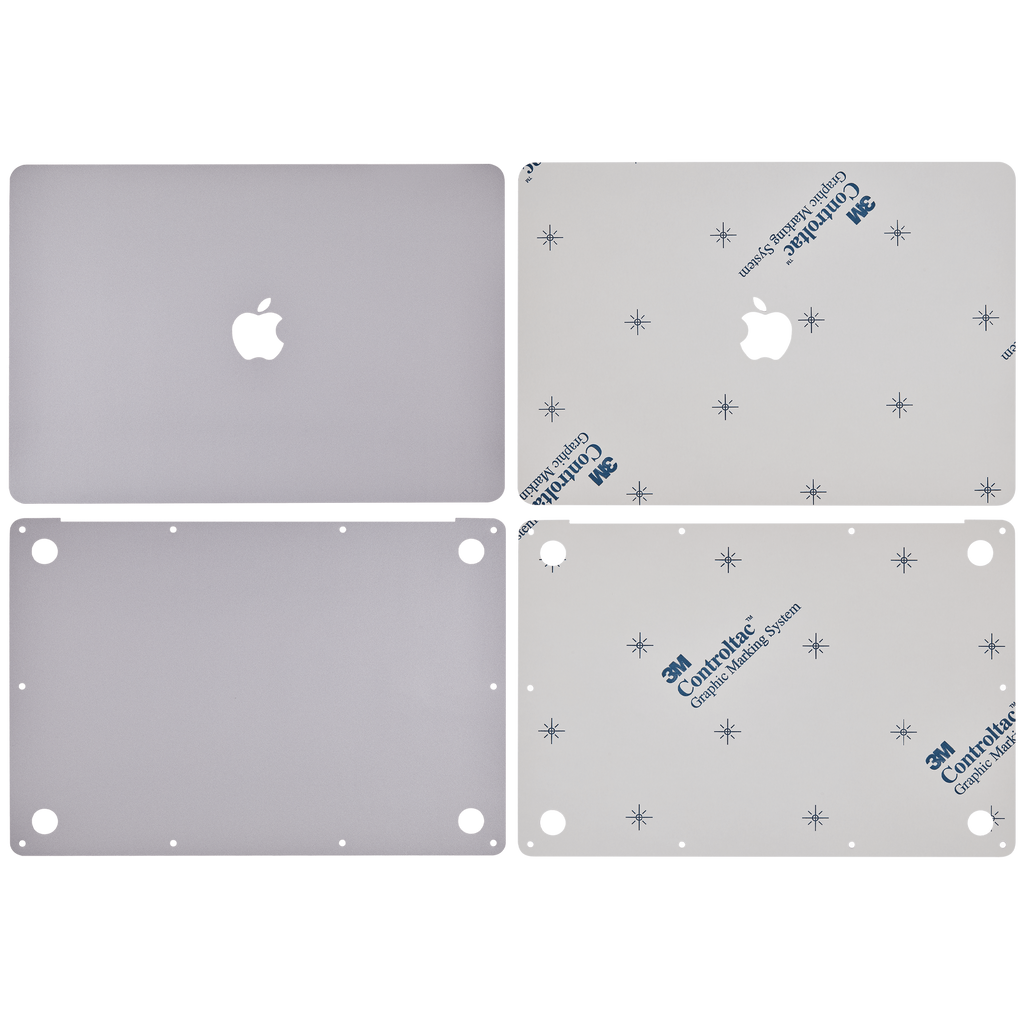 2 in 1 (Top and Bottom) Skin für MacBook Air 13" A1932 (2018-2019) / A2179 (2020) (Space Grau)