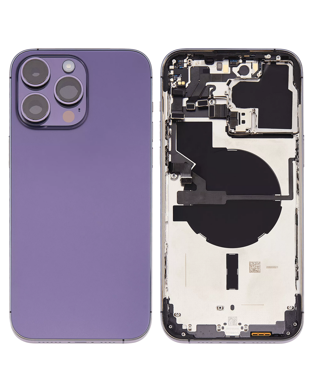 Original Apple-Ausbau B gebraucht – iPhone 14 Pro Backcover/Rahmen Deep Violett