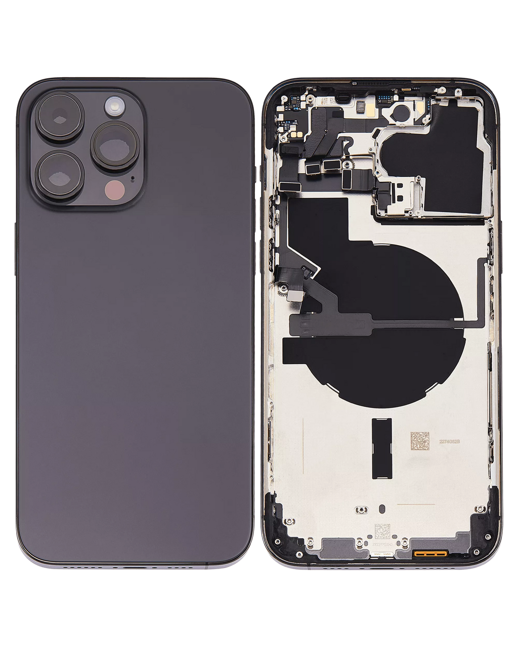 Original Apple-Ausbau B gebraucht – iPhone 14 Pro Backcover/Rahmen Space Schwarz