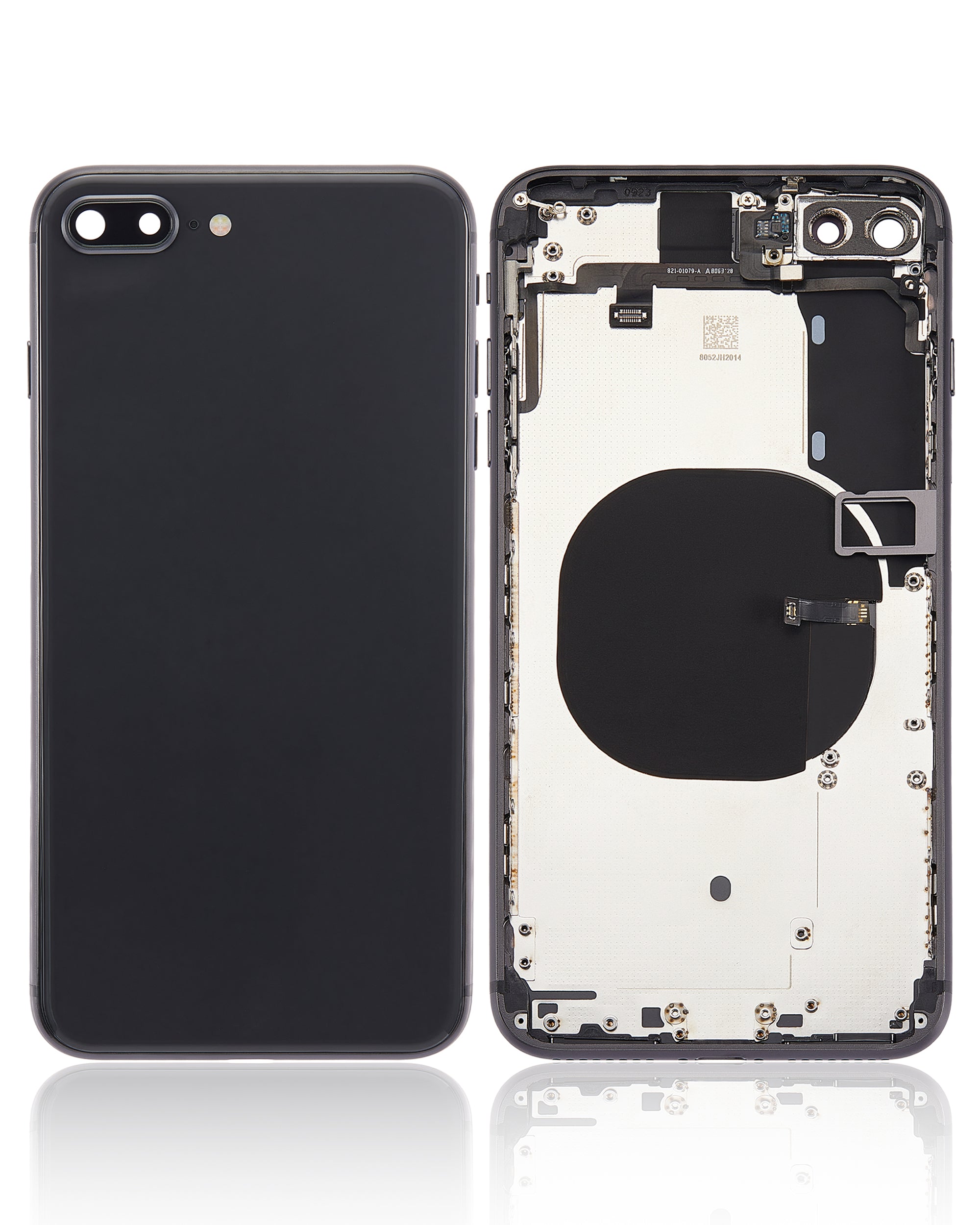 Backcover/Rahmen mit Kleinteilen für iPhone 8 Plus (Space Grau) Aftermarket Plus