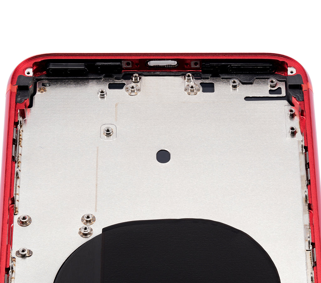 Backcover/Rahmen mit Kleinteilen für iPhone 8 Plus (ohne Logo) Rot Aftermarket P