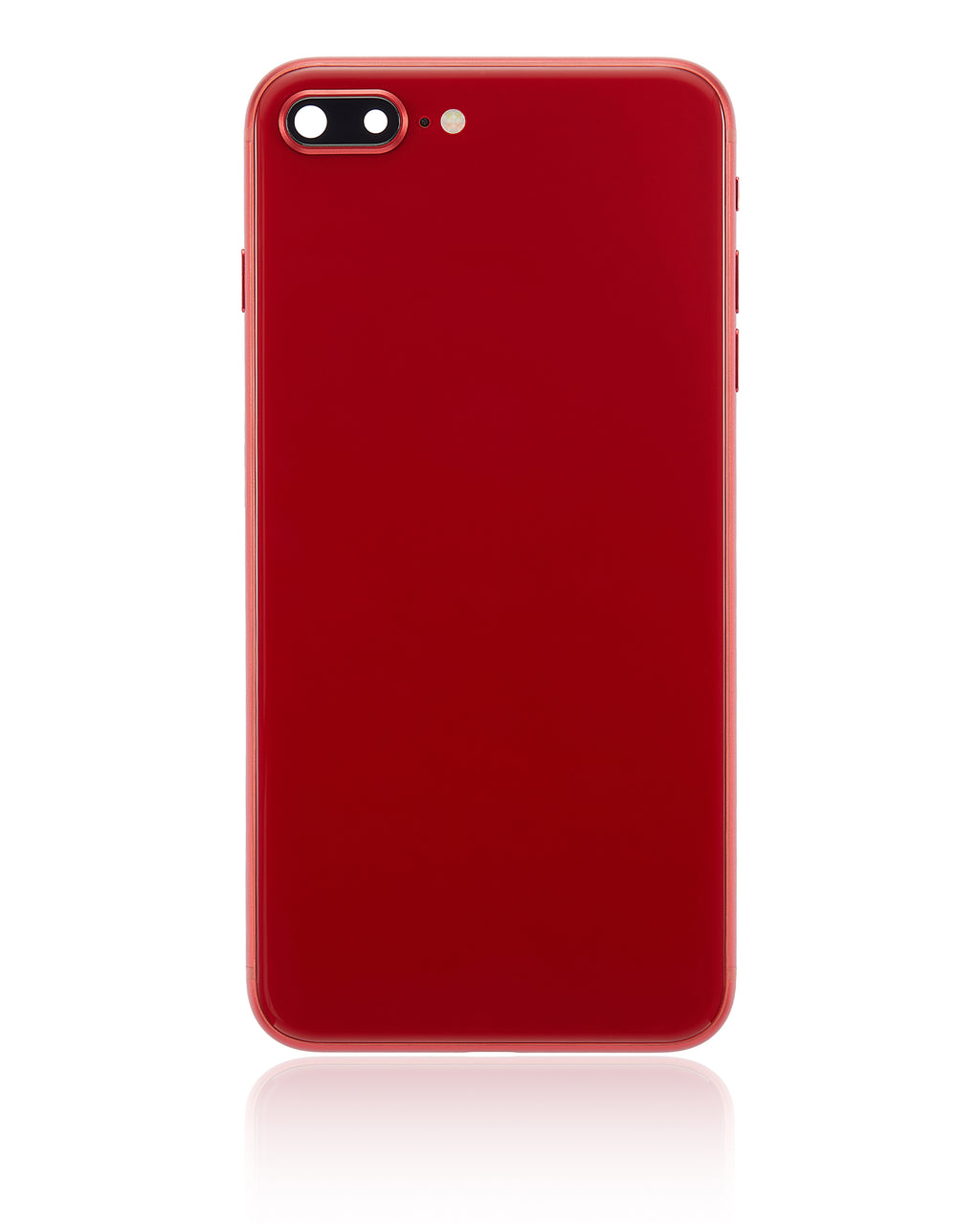 Backcover/Rahmen mit Kleinteilen für iPhone 8 Plus (ohne Logo) Rot Aftermarket P
