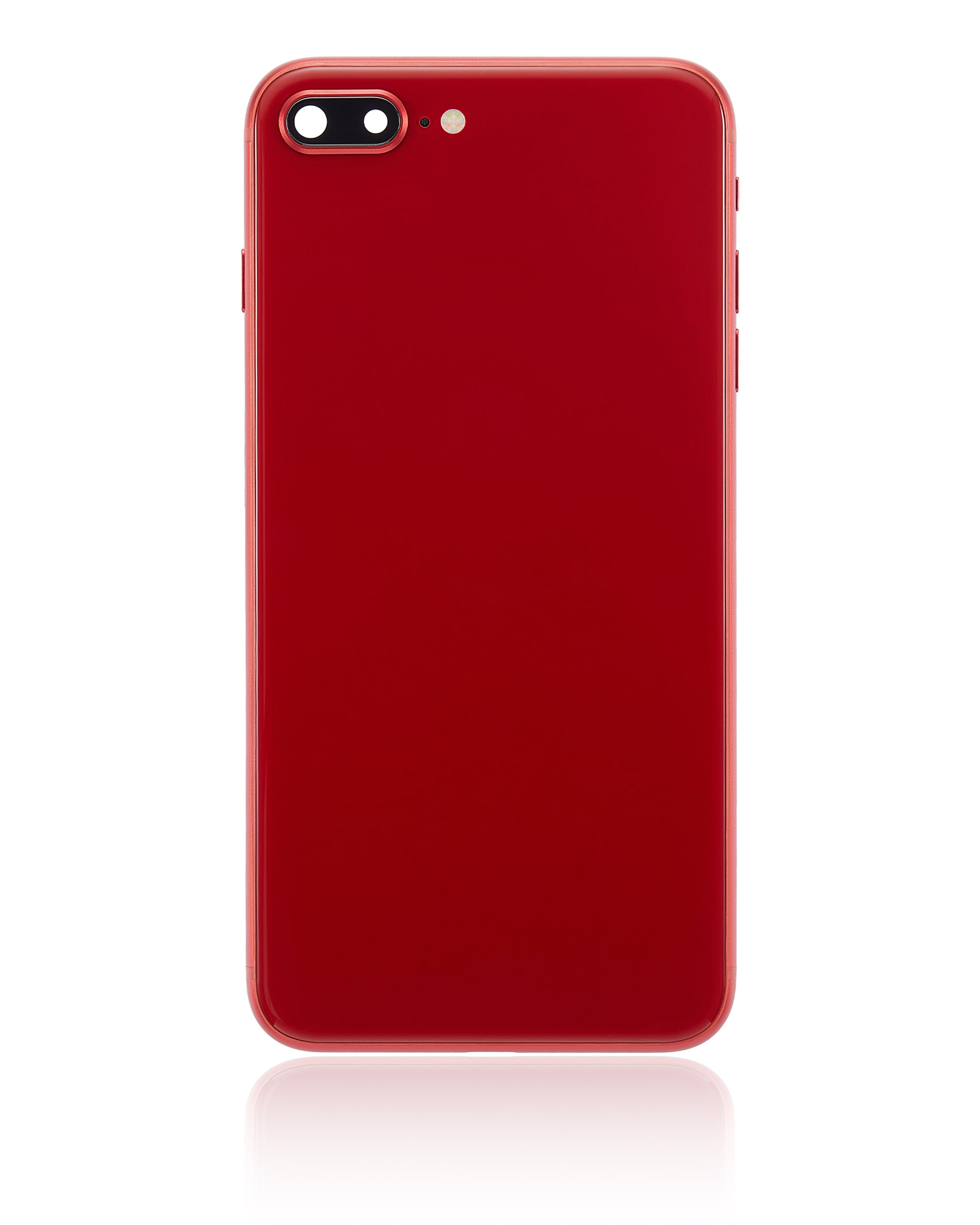 Backcover/Rahmen mit Kleinteilen für iPhone 8 Plus (ohne Logo) Rot Aftermarket P