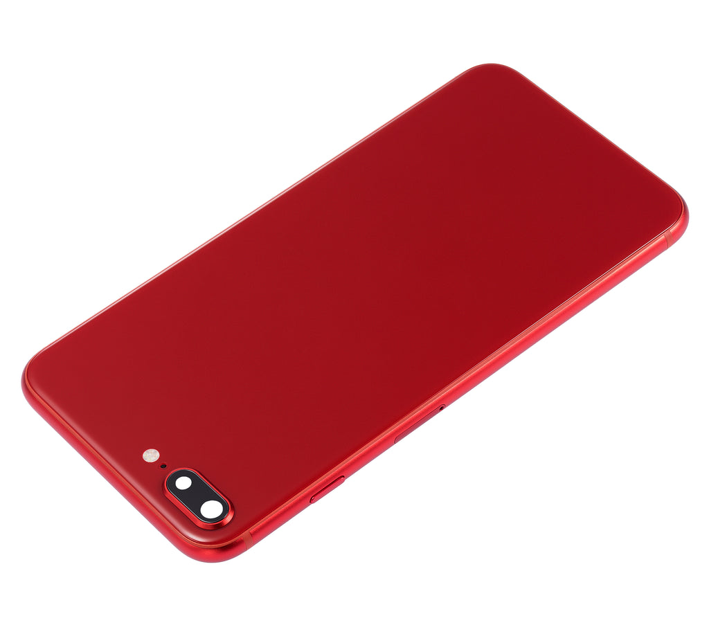 Backcover/Rahmen mit Kleinteilen für iPhone 8 Plus (ohne Logo) Rot Aftermarket P